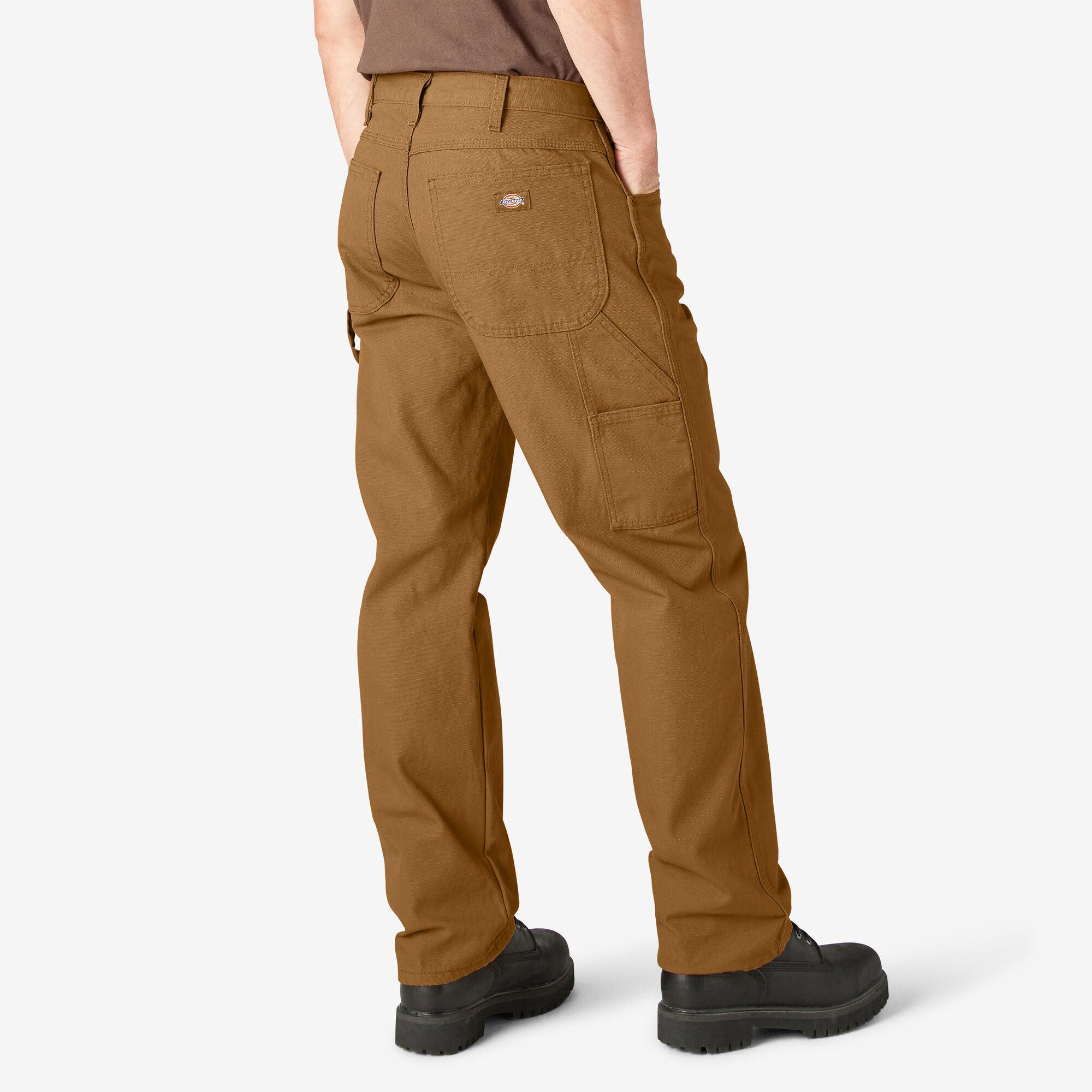 Relaxed Fit Heavyweight Duck Carpenter Pants for Men - Durable Workwear in Classic Brown | Perfect for Construction, Carpentry & Outdoor Jobs