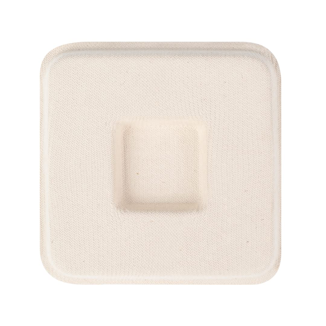 Eco-Friendly 9-OZ Bagasse Bowl Lids - 100 Count Square Disposable Pulp Tek Lids for Sugarcane Fiber Bowls | Biodegradable & Compostable | Perfect for Restaurants, Catering & Takeout Meals