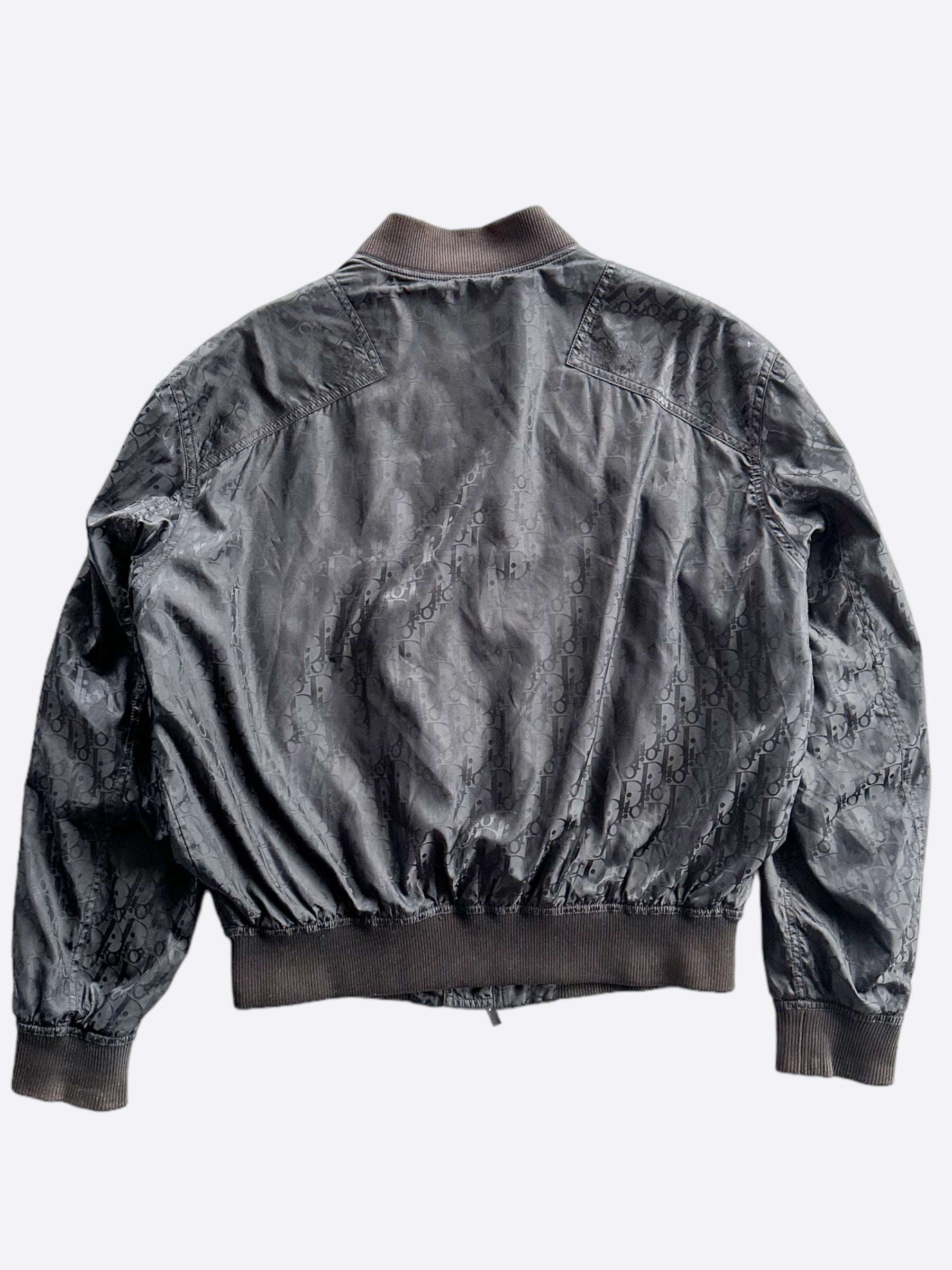 Dior Black Oblique Bomber Jacket for Men - Luxury Designer Zip Up Jacket for Casual & Streetwear Outfits | Perfect for Fall & Winter Fashion