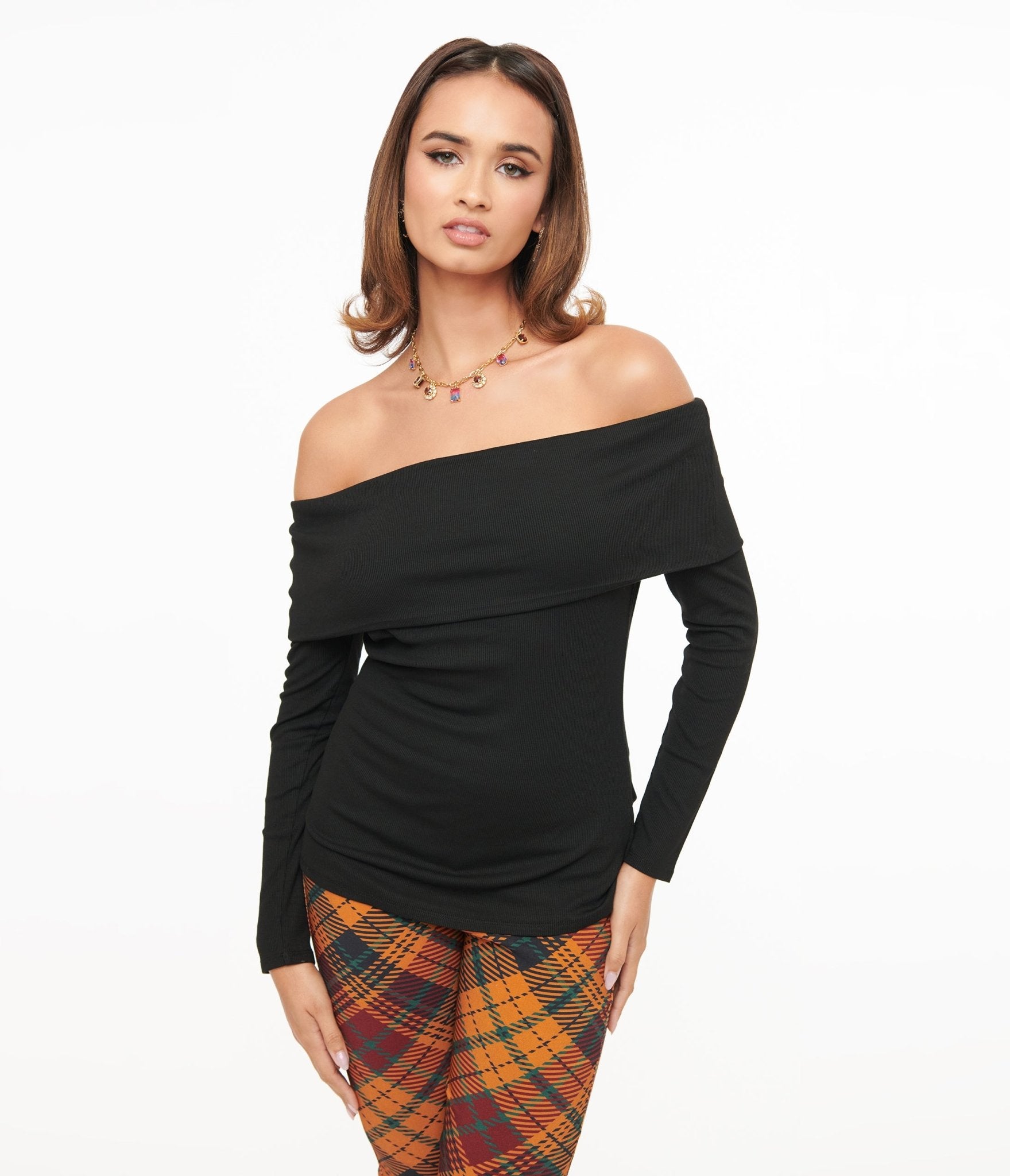 Vintage 1960s Black Folded Shoulder Knit Top - Retro Women's Sweater for Casual Outfits & Holiday Parties