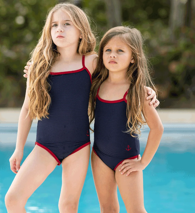COCO BLANC Girls Swimsuit for Toddler to Teen (12M-12Y) - Perfect for Beach, Pool, and Summer Water Activities