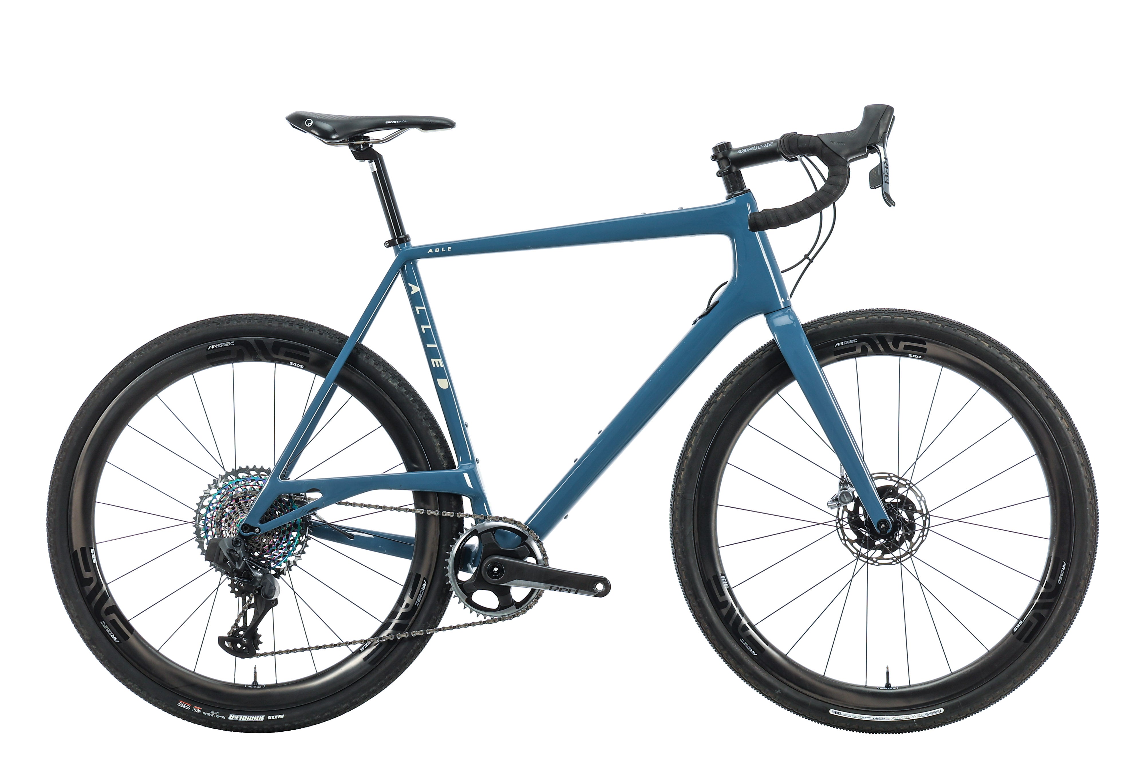 Allied Able Red AXS Gravel Bike - X Large Size | Premium Carbon Frame & Wireless Shifting | Perfect for Adventure Cycling & Off-Road Trails