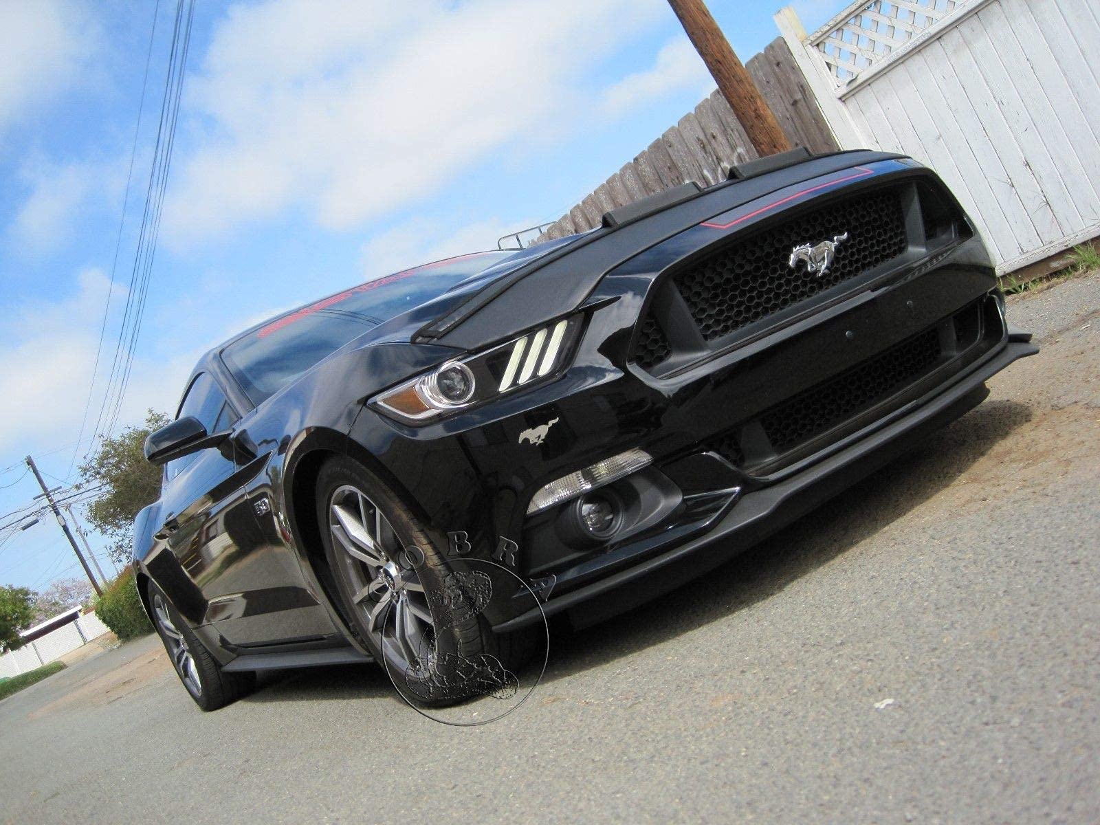 2015-2017 Ford Mustang GT Car Hood Mask Bonnet Bra - Custom Fit Protective Cover for Mustang GT (2015 2016 2017 Models) - Perfect for Road Trips, Car Shows & Daily Protection