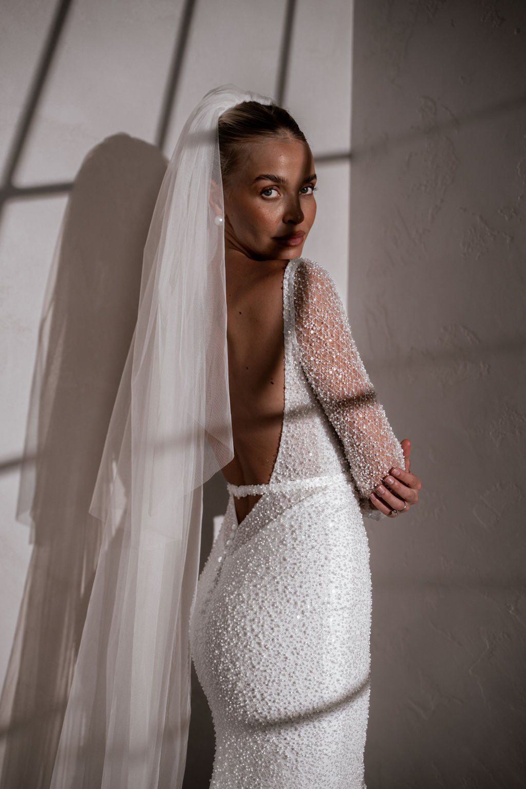 Isobel Veil - Elegant Lace Bridal Veil for Weddings, Church Ceremonies & Special Occasions