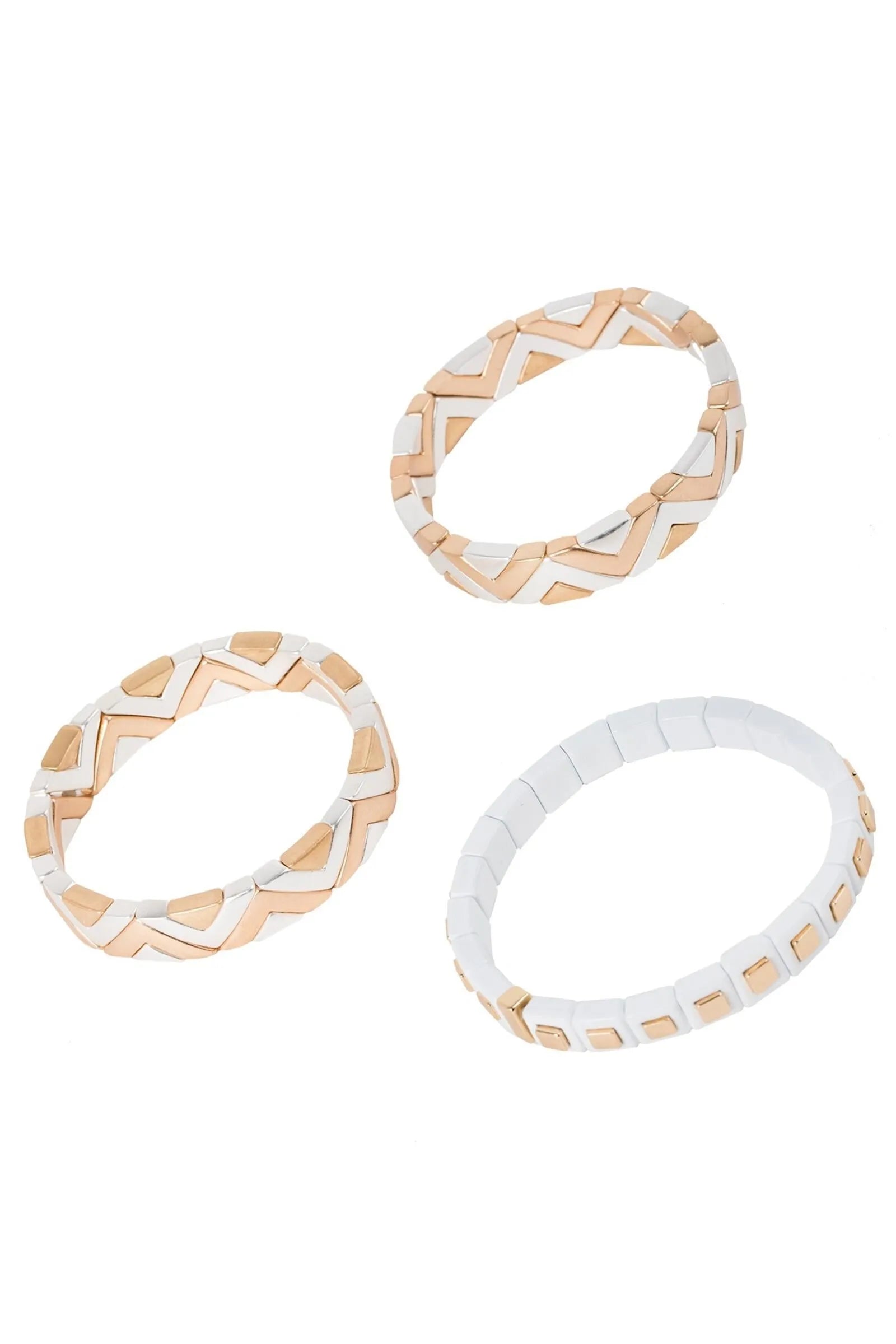 Geometric Shine Bracelet Set for Women - Trendy Boho Jewelry for Everyday Wear, Party & Gift Giving