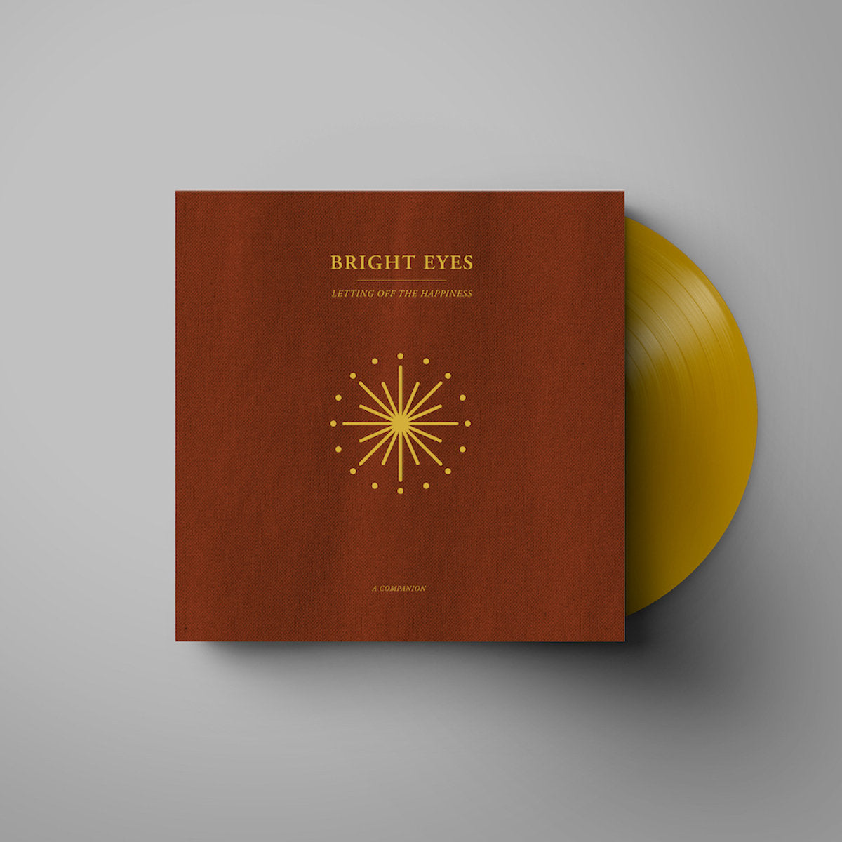 Bright Eyes – Letting Off The Happiness (A Companion) Gold Vinyl LP Record | Indie Folk Rock Music Album | Perfect for Vinyl Collectors & Music Lovers | Great for Home Listening, Gifts & Music Collections