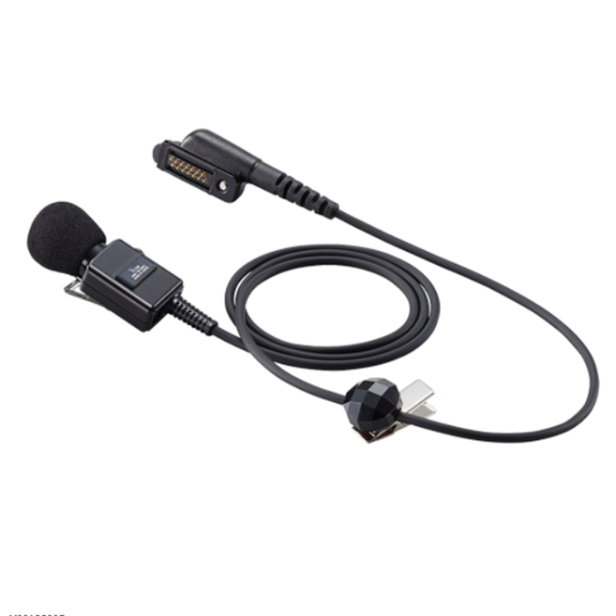 Icom HM163MC Lapel Microphone with 2.5mm Jack - Hands-Free Clip-on Mic for Portable Radios, Walkie Talkies - Ideal for Security, Events, Outdoor Adventures & Professional Use