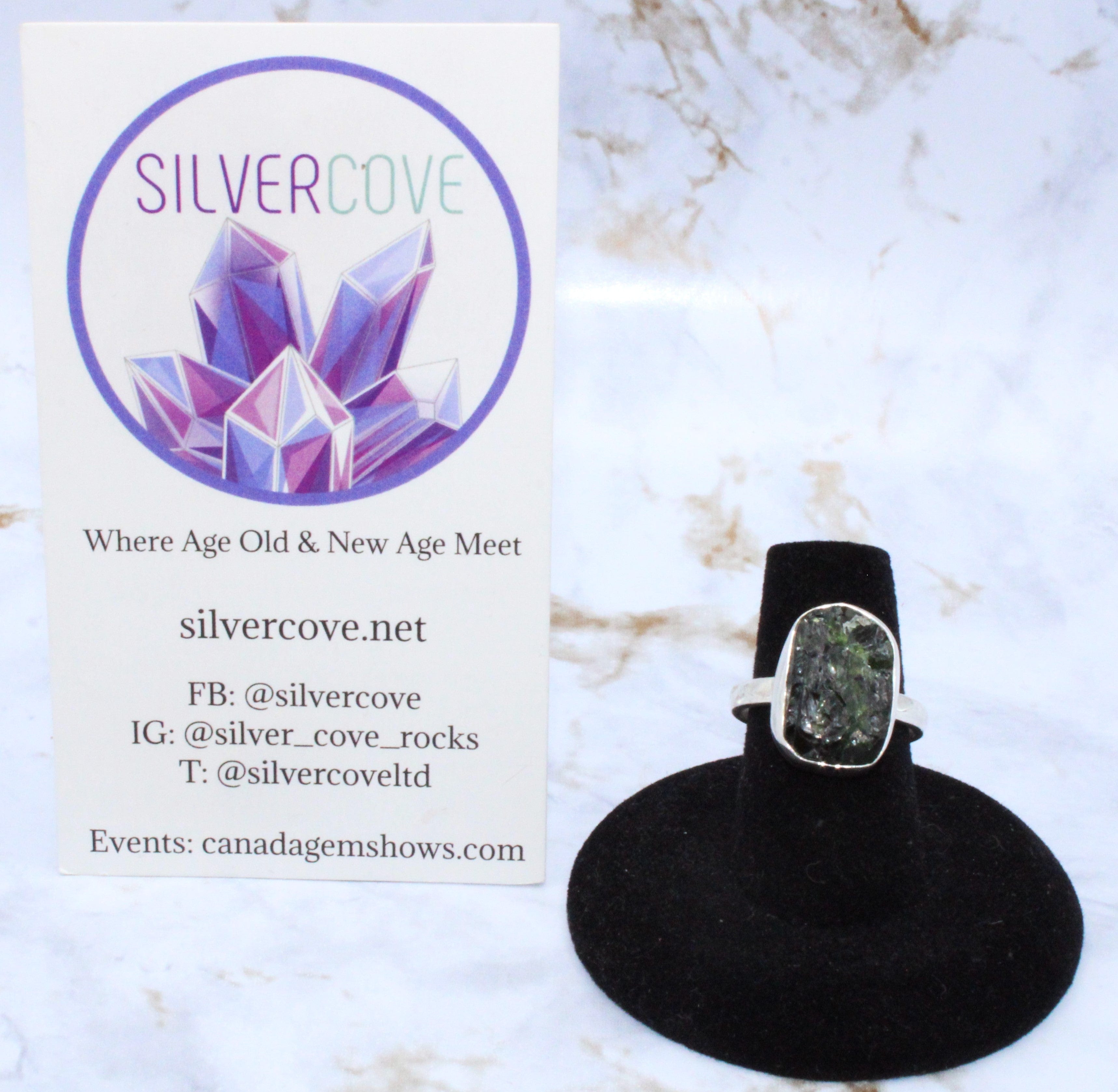 Diopside Sterling Silver Ring Size 7 - Elegant Green Gemstone Jewelry for Women, Perfect for Everyday Wear & Special Occasions