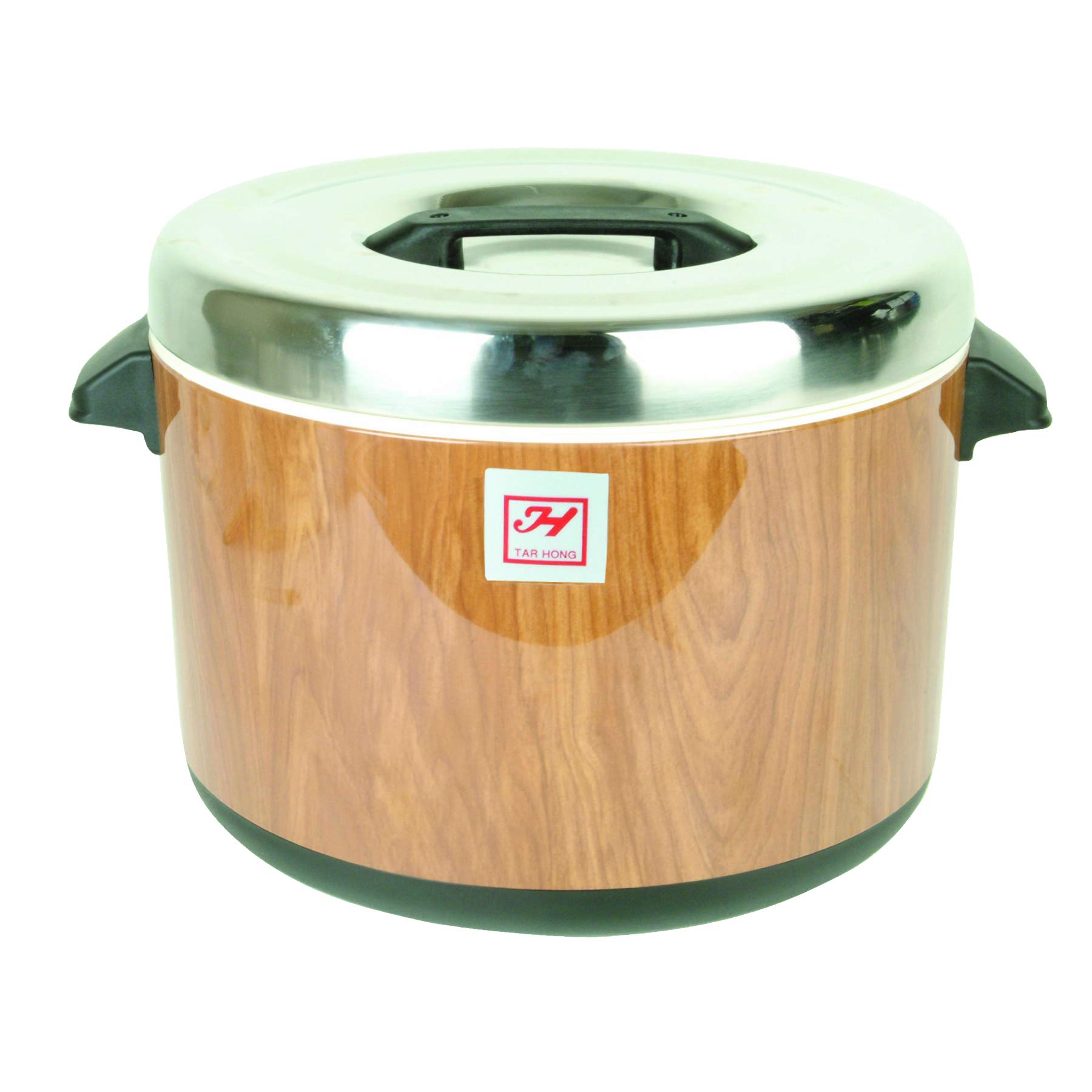 Wood Grain Insulated Sushi Pot - 40 Cups Capacity, BPA-Free & Leak-Proof - Perfect for Sushi Making, Meal Prep & Outdoor Picnics