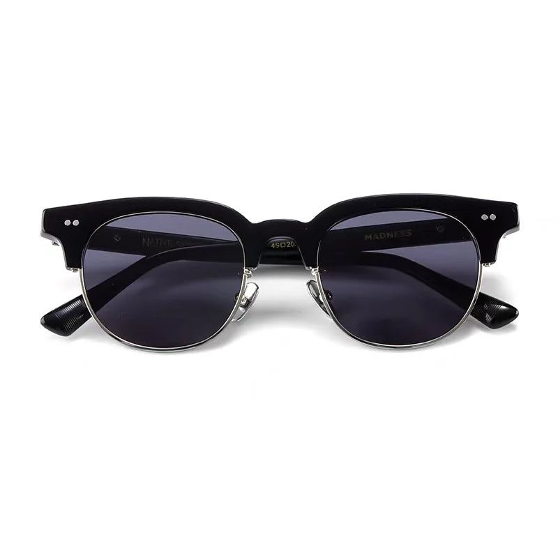 Aimee Unisex Full Rim Round Acetate Eyeglasses 14749 - Stylish & Durable Acetate Frame Glasses for Men & Women - Perfect for Reading, Work, and Everyday Fashion