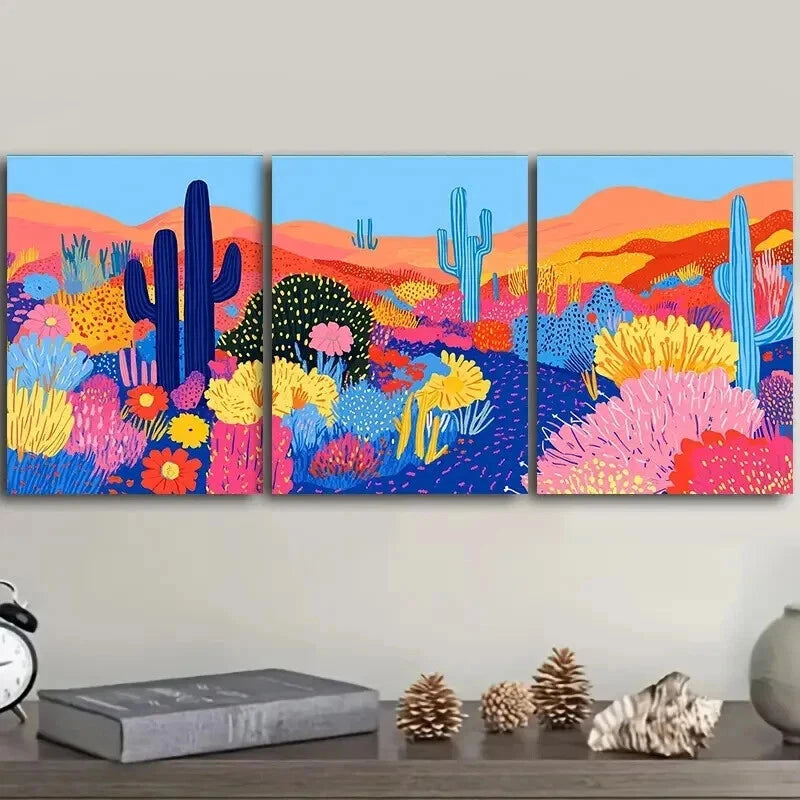 3-Piece Mushroom Garden Wall Art Set - Framed Canvas Prints 50x70cm | High Quality Australian Made Wall Decor | Ready to Hang | Perfect for Living Room, Bedroom & Office Decor