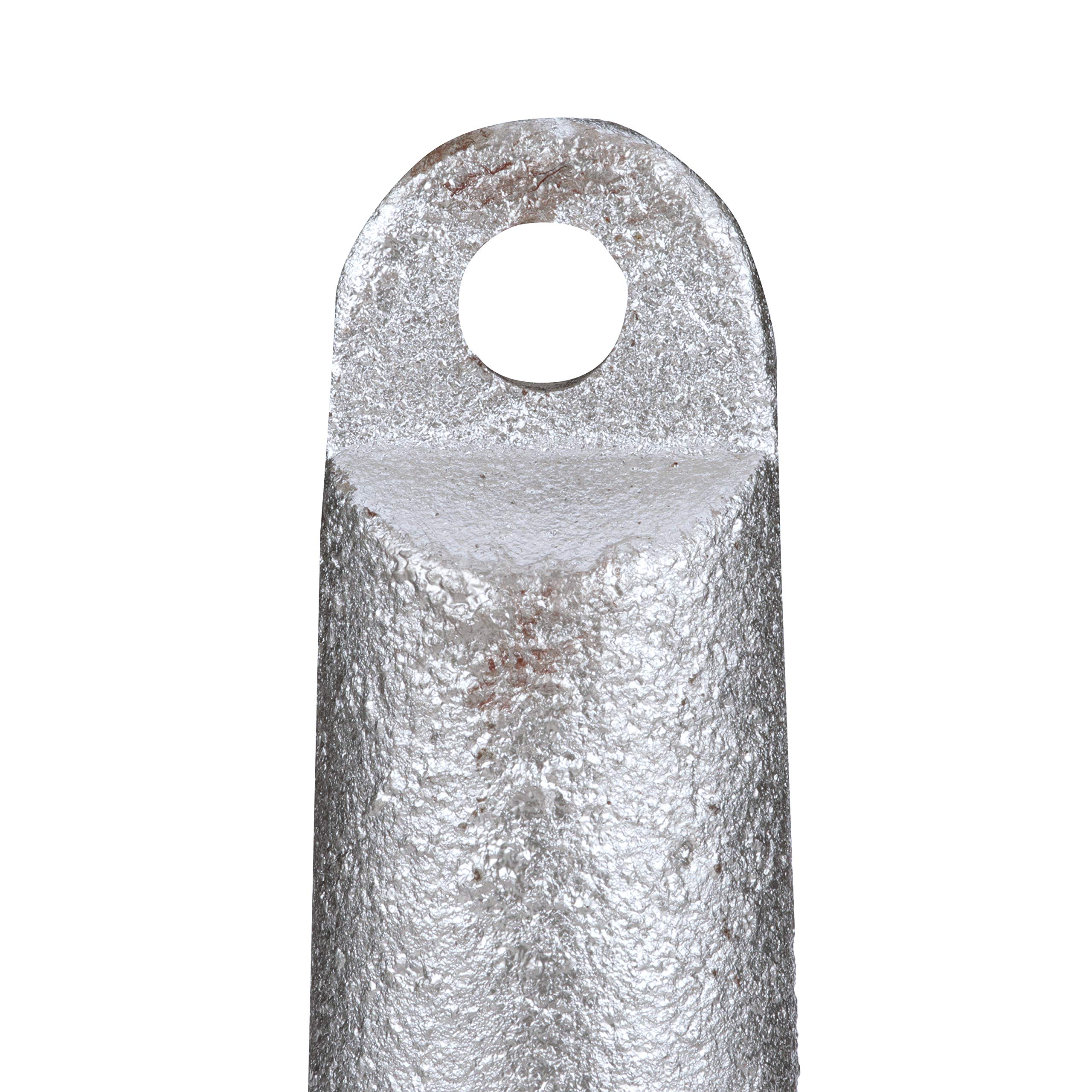 Seachoice Mushroom Anchor - Heavy Duty Cast Iron with Aluminum-Painted Silver Finish - Perfect for Boat Mooring, Dock Anchoring & Marine Applications