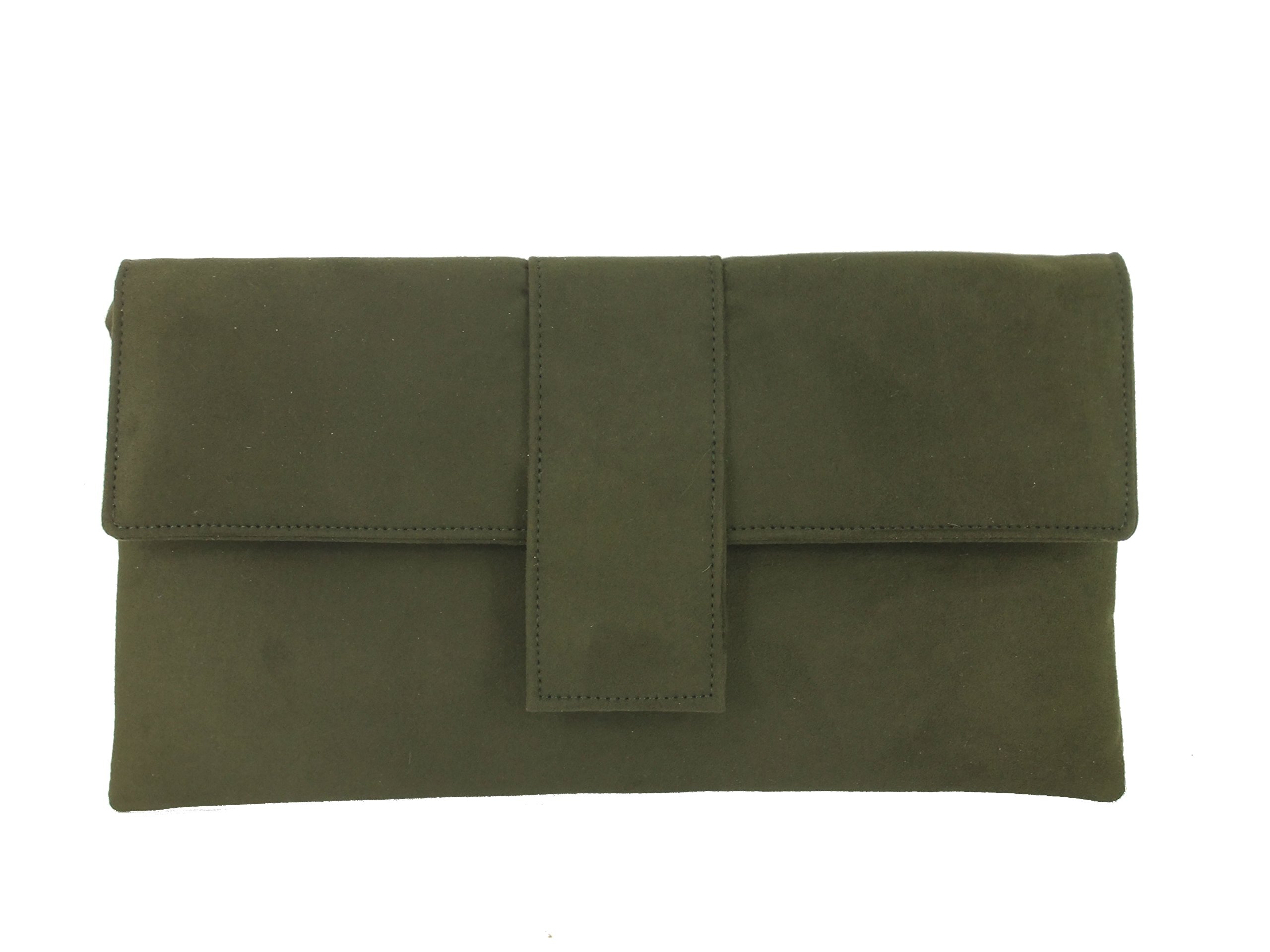Elegant Faux Suede Clutch Shoulder Bag for Women - Wedding, Party, Prom, Evening Events & Special Occasions - LONI Women's Handbag