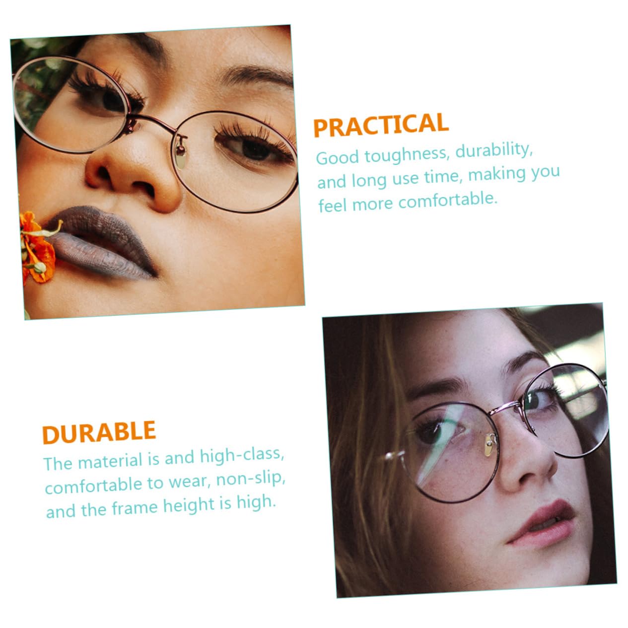 Lurrose 6-Pack Metal Nose Pads for Glasses - Comfortable Nose Supports & Seal Accessories - Perfect for Reading, Driving, and Daily Wear