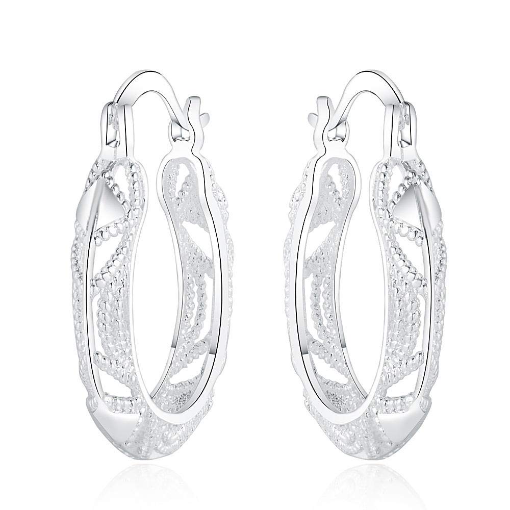 925 Sterling Silver Harp & Horseshoe Earrings for Women - Elegant Zircon Stud Earrings, Perfect Wedding Gift & Everyday Jewelry for Parties, Dates & Special Occasions