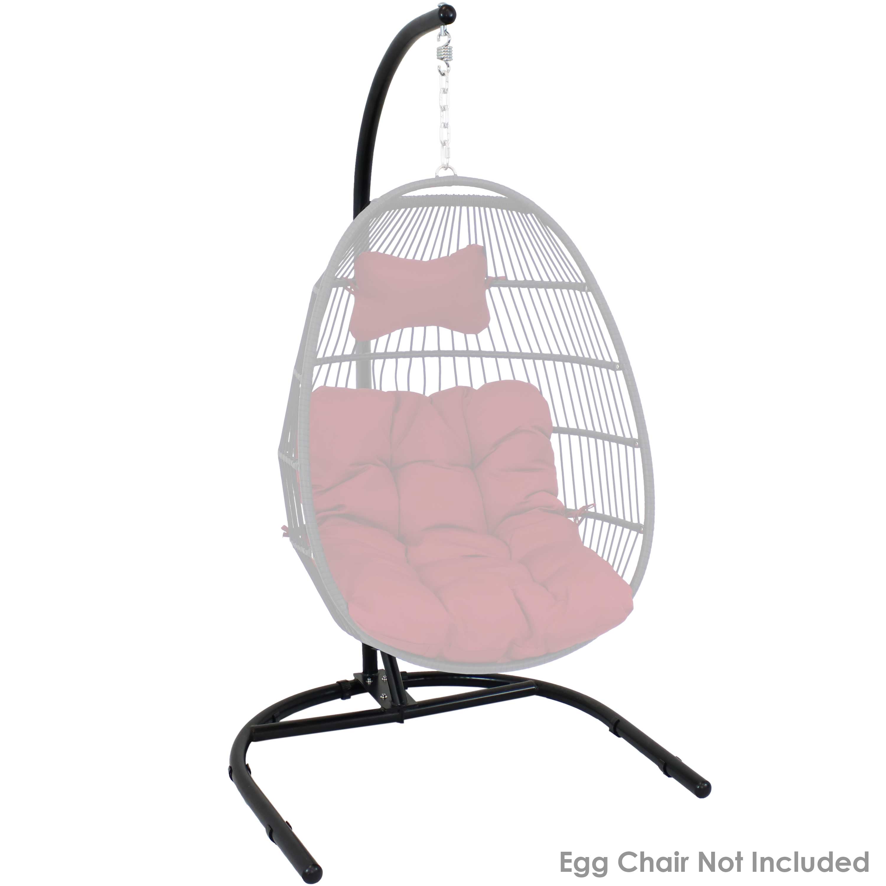 Sunnydaze Steel U-Shaped Hanging Chair Stand - 76