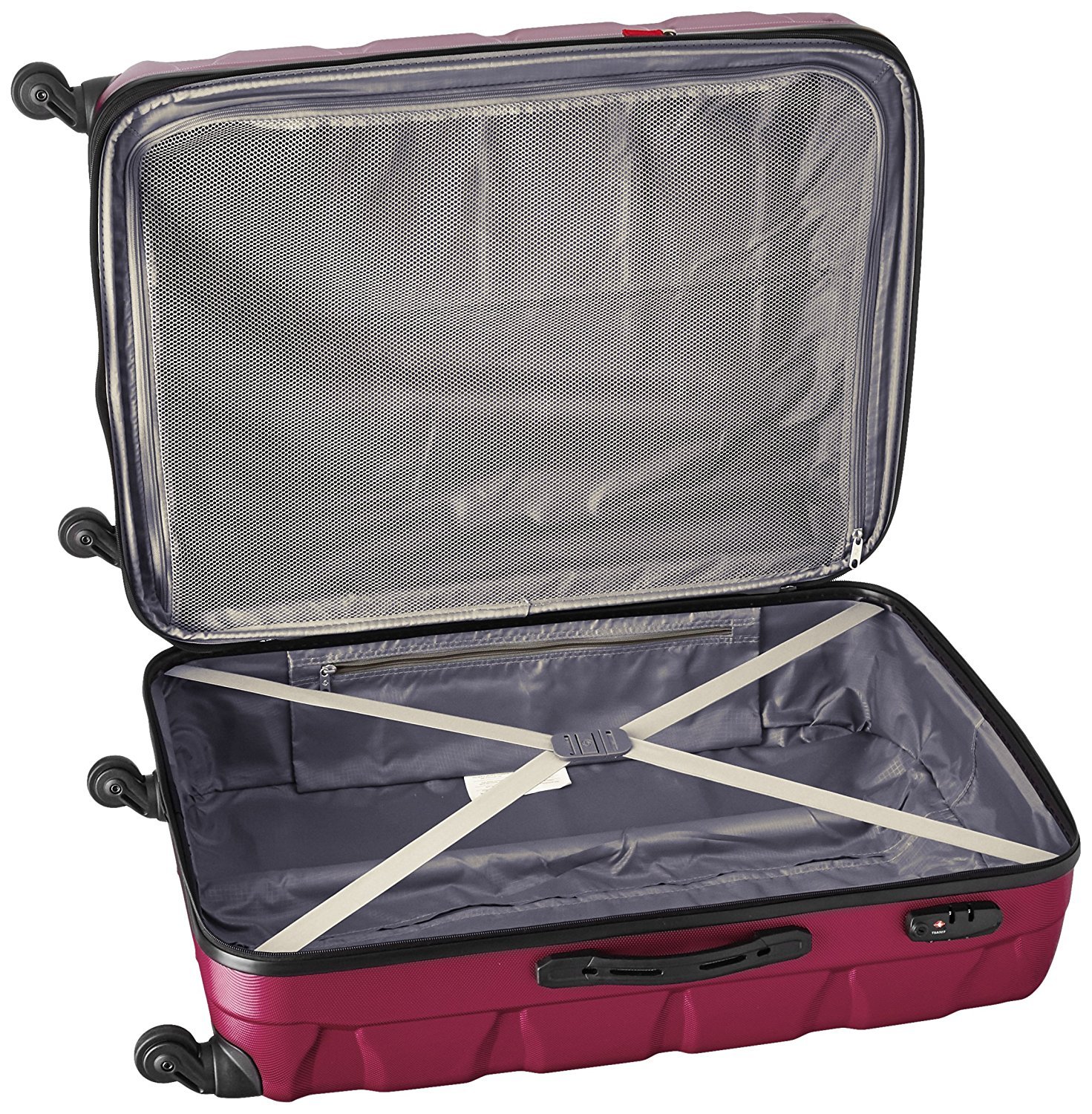 Samsonite Omni PC Hardside Expandable Luggage Set with 360° Spinner Wheels - 3-Piece (20/24/28 Inch) in Radiant Pink - Perfect for Business Travel, Family Vacations & International Trips