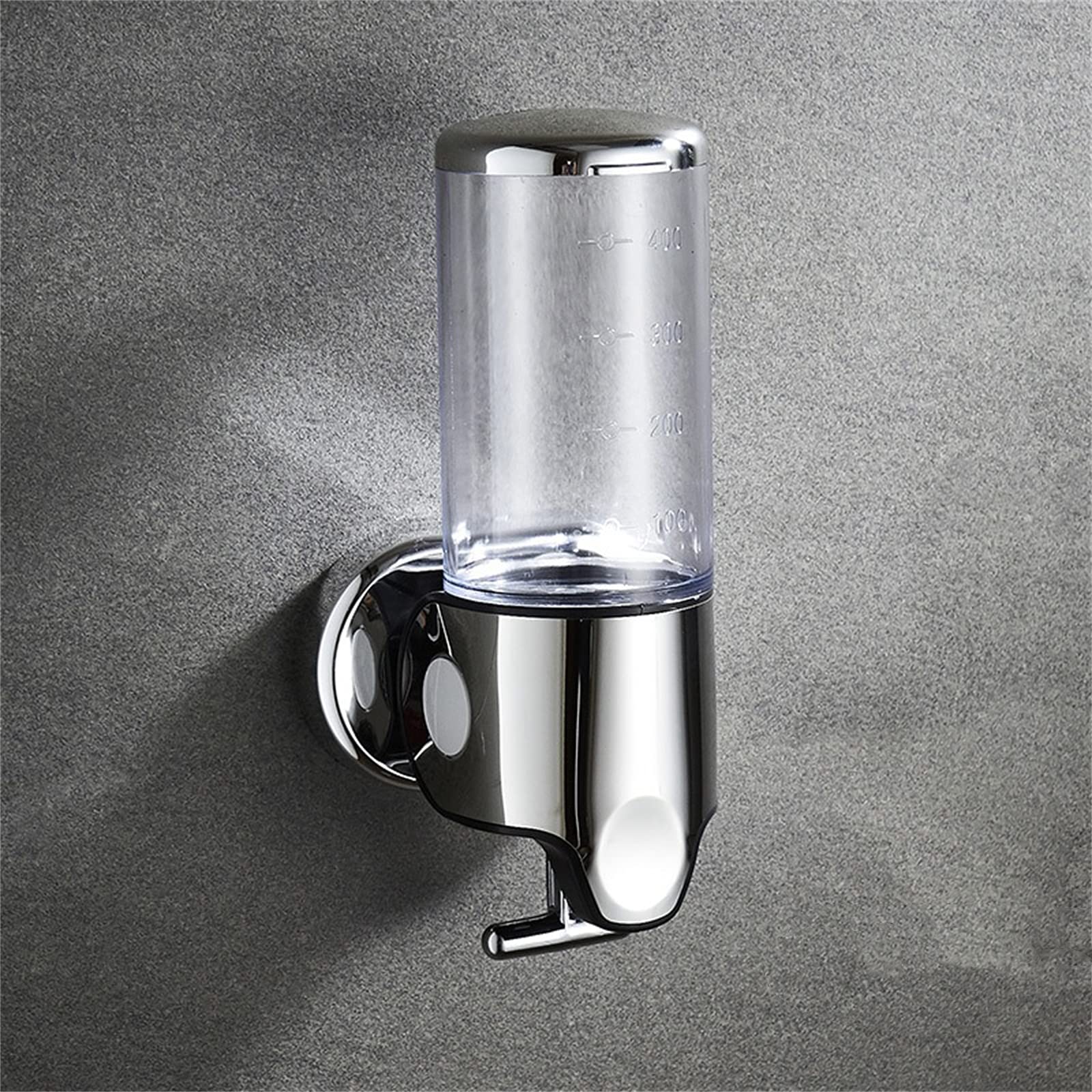 Stainless Steel Soap Dispenser Wall Mounted - Commercial Refillable 3-Chamber Bathroom Shower Dispenser with Transparent Bottle | Perfect for Restaurants, Hotels & Home Bathrooms
