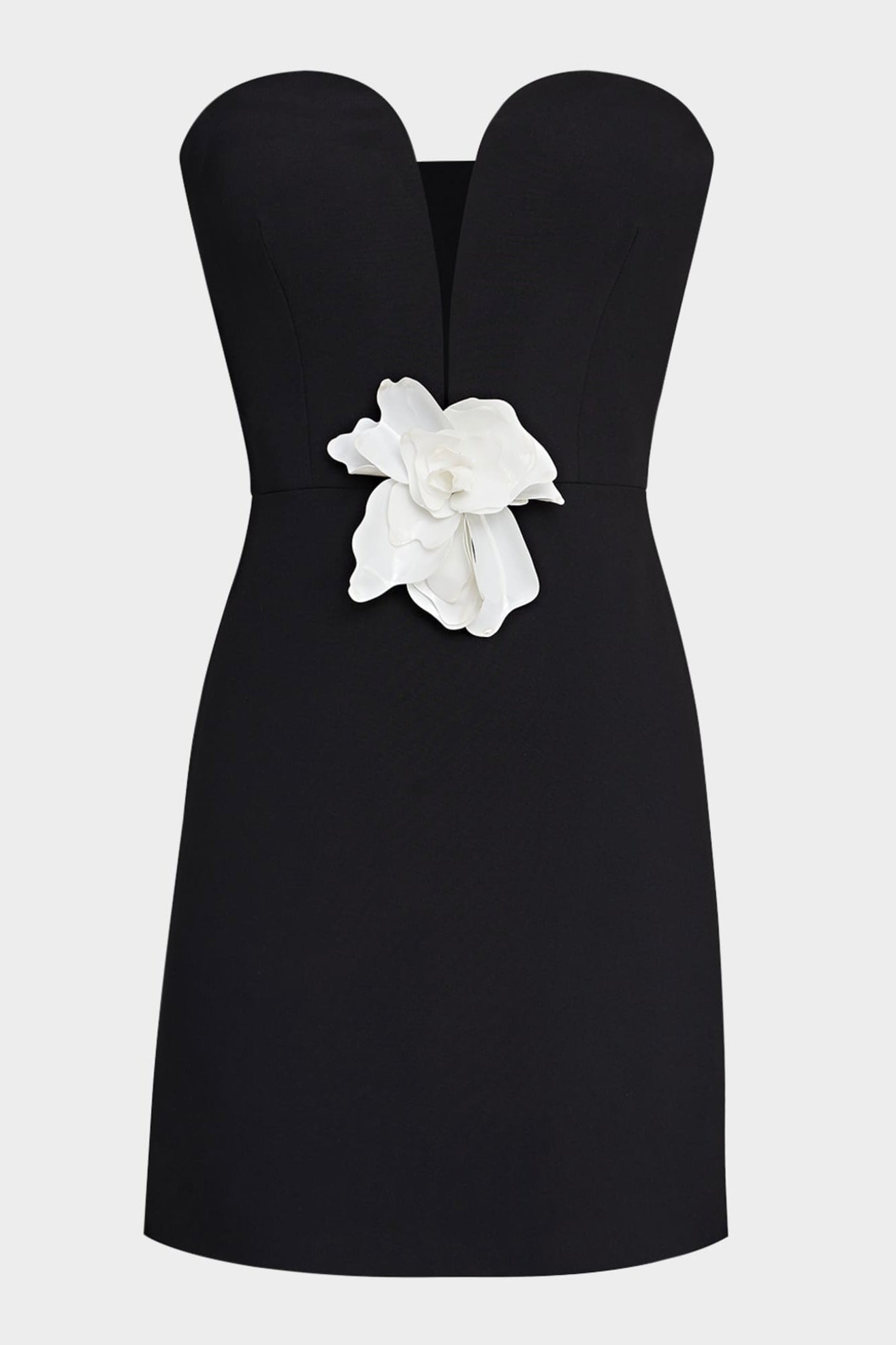 Halston Anabelle Crepe Mini Dress for Women - Elegant Cocktail Party & Evening Wear - Flattering A-Line Silhouette, Short Sleeve, Knee-Length Formal Dress for Weddings, Date Nights & Special Occasions