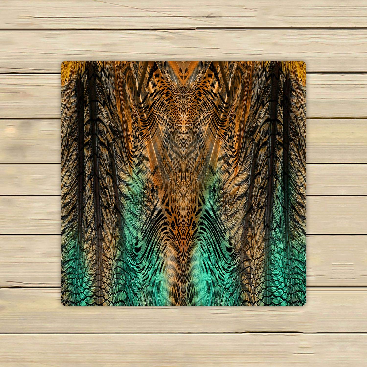 ABPHQTO Soft Leopard Print Towels - 13x13 Inch Quick Dry Microfiber Beach, Bath, Pool, Spa & Travel Towel for Gym, Yoga, Camping & Outdoor Activities
