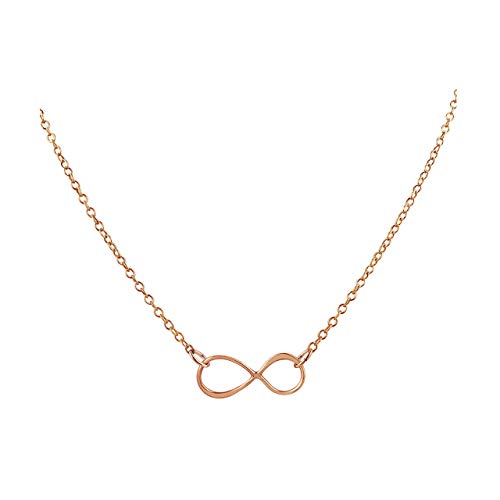 Rose Gold Infinity Necklace - 16