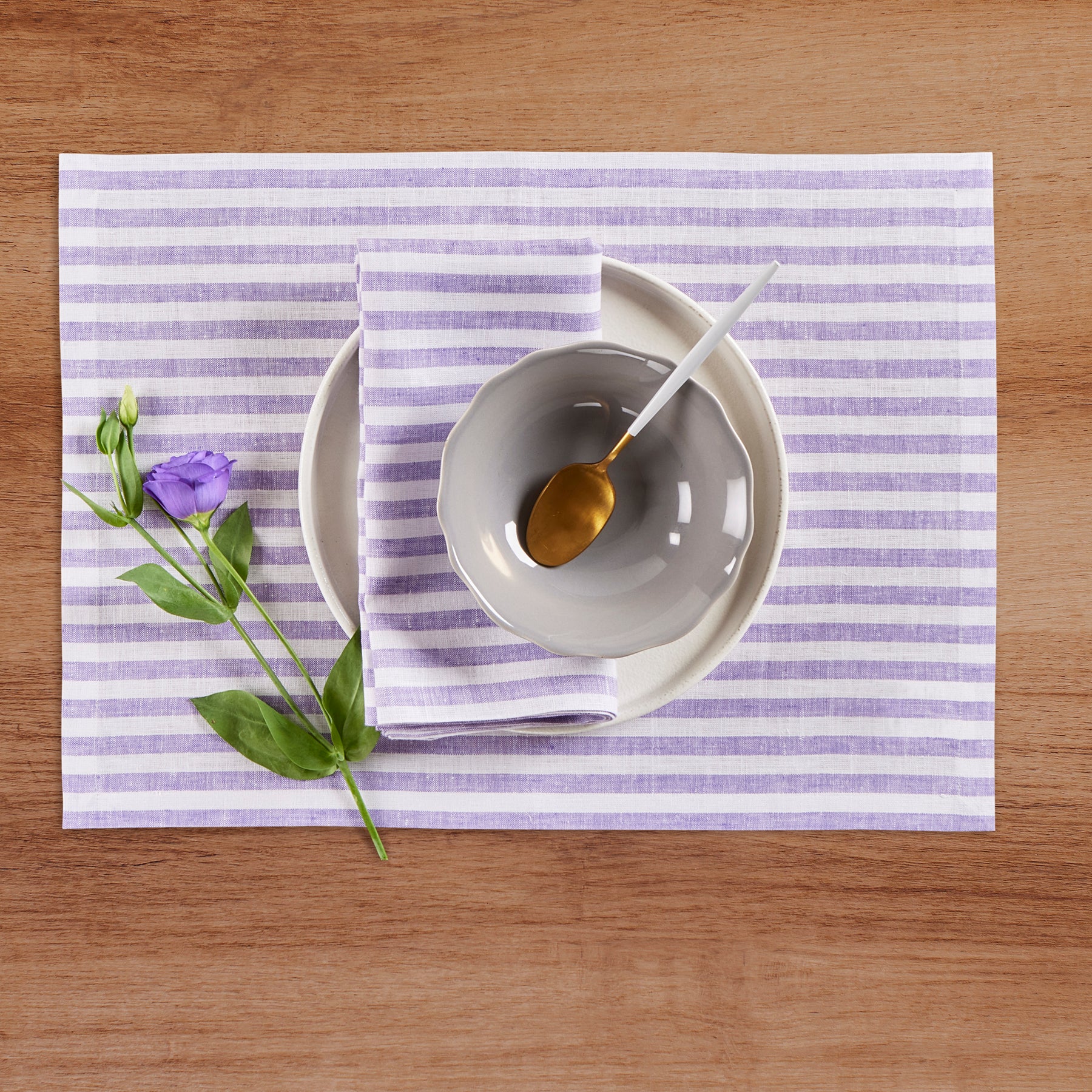 Amalfi Stripe Cotton Napkins Set of 12 - Premium Dinner Napkins for Formal Dining, Parties & Holiday Table Decor - Elegant Italian-Inspired Table Linens