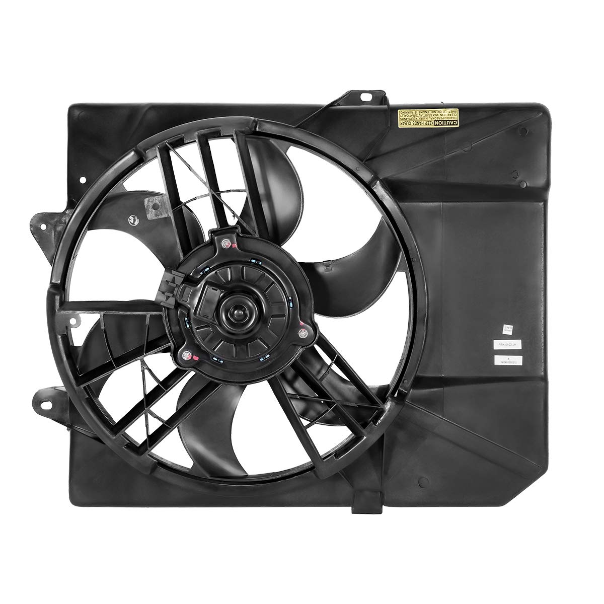 DNA MOTORING OEM-RF-0086 High Performance Radiator Cooling Fan Assembly - Direct Replacement for 97-03 Ford Escort & 97-99 Mercury Tracer - Improved Cooling Efficiency - Perfect for Summer Driving & Overheating Prevention