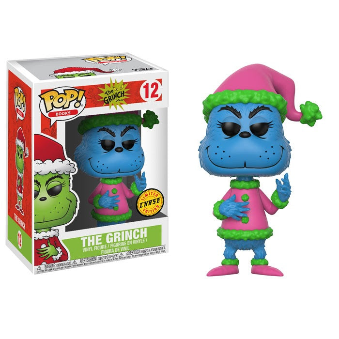 Dr. Seuss The Grinch Pop! Vinyl Figure - Chase Edition - Funko Collectible - Perfect for Christmas Decor, Gift Giving & Pop Culture Displays