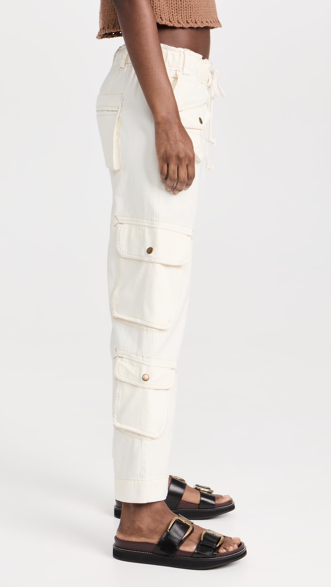 Free People Women's Tahiti Cargo Pants - Stylish & Comfortable High Waist Hiking Pants for Outdoor Adventures, Travel & Casual Wear