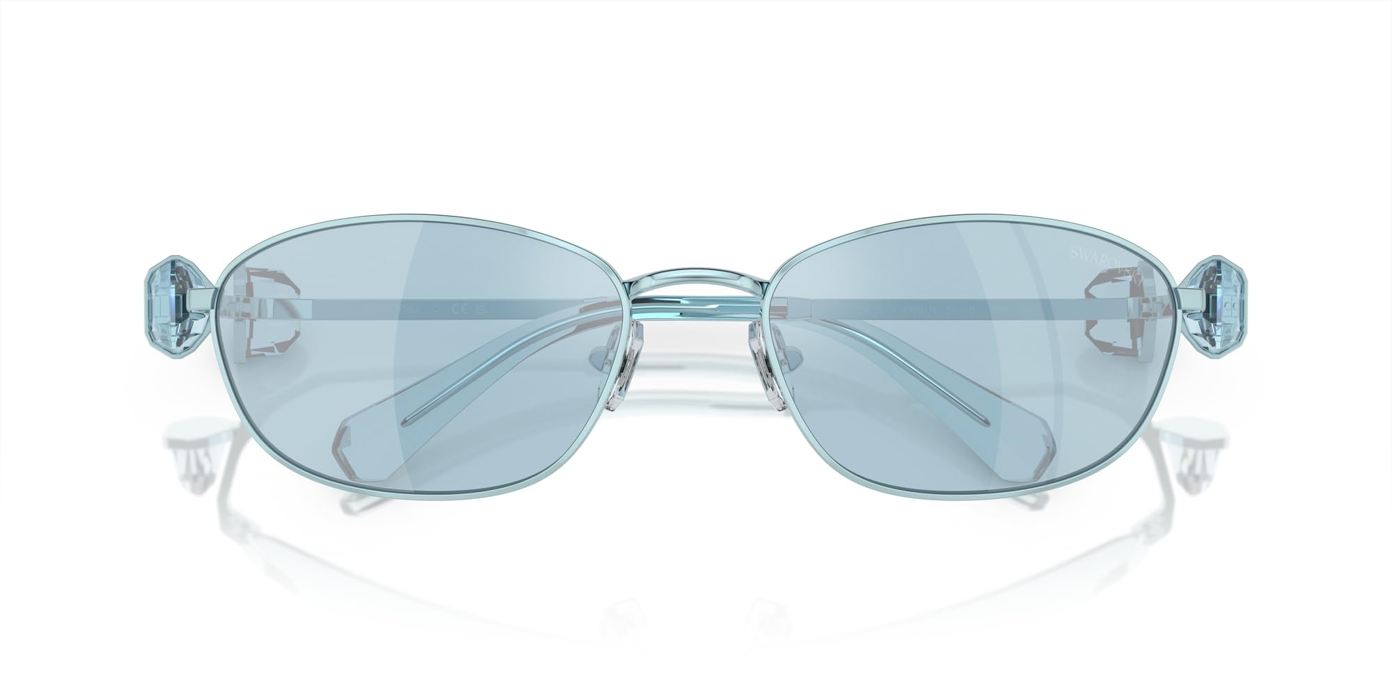 Swarovski Women's Sk7010 Oval Sunglasses - Luxury Polarized UV Protection Fashion Sunglasses for Women | Perfect for Beach, Driving & Outdoor Activities