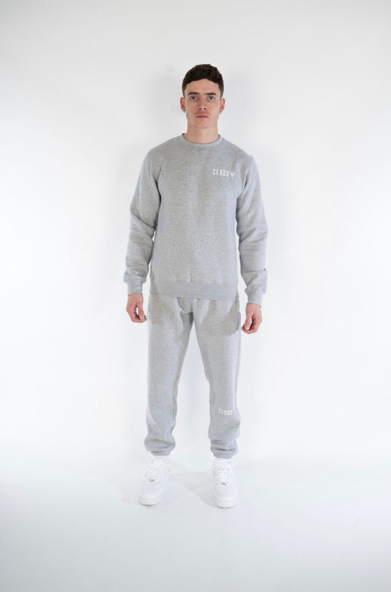 Cerus Slim Fit Grey Legacy Sweatpants for Men - Comfortable Casual Joggers with Elastic Waistband | Perfect for Gym, Lounge & Everyday Wear