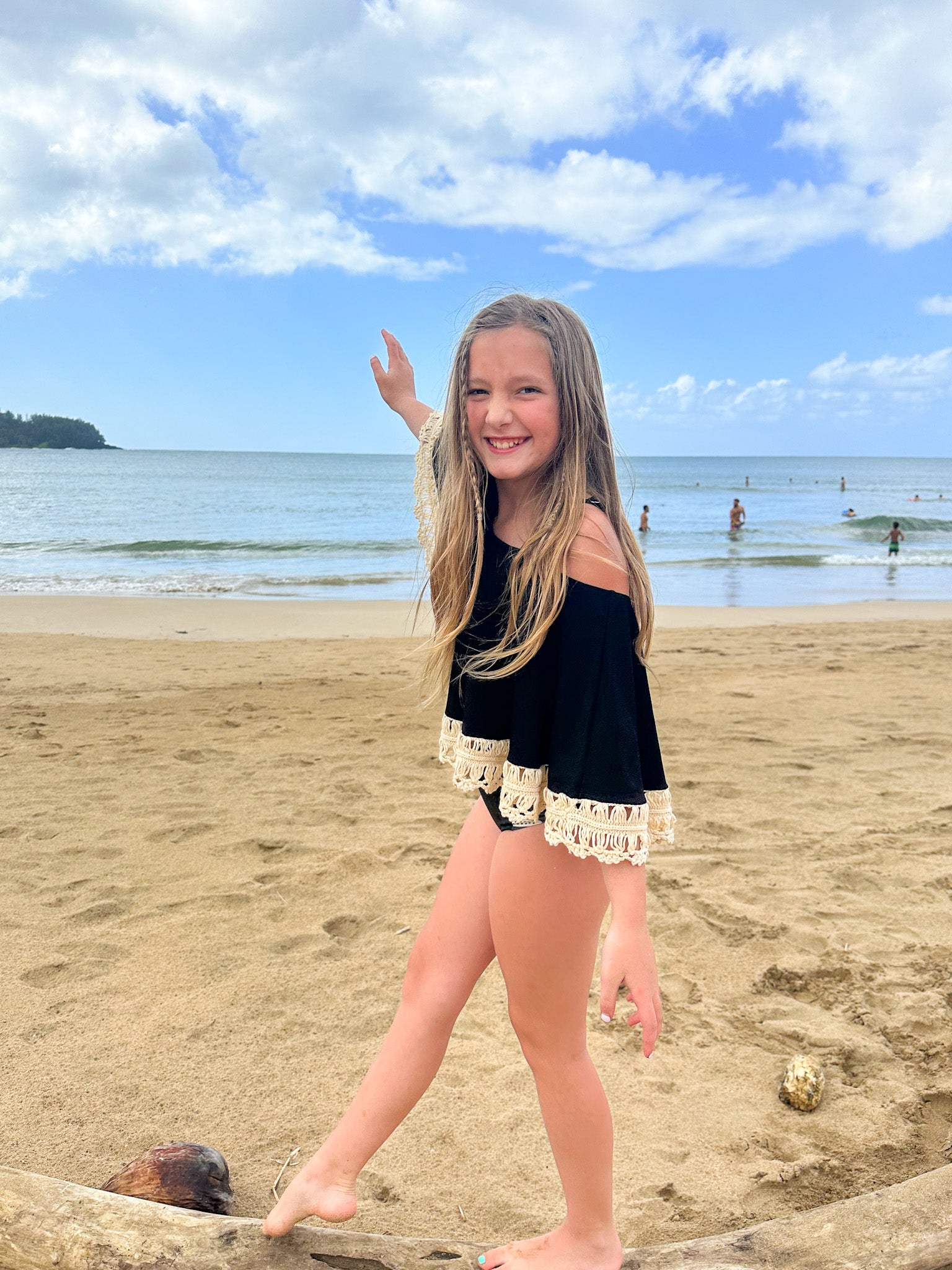 Chloe Crochet Ruffle Tankini Top for Tweens - Stylish Swimwear for Girls Age 8-14 - Perfect for Beach Vacations & Pool Parties
