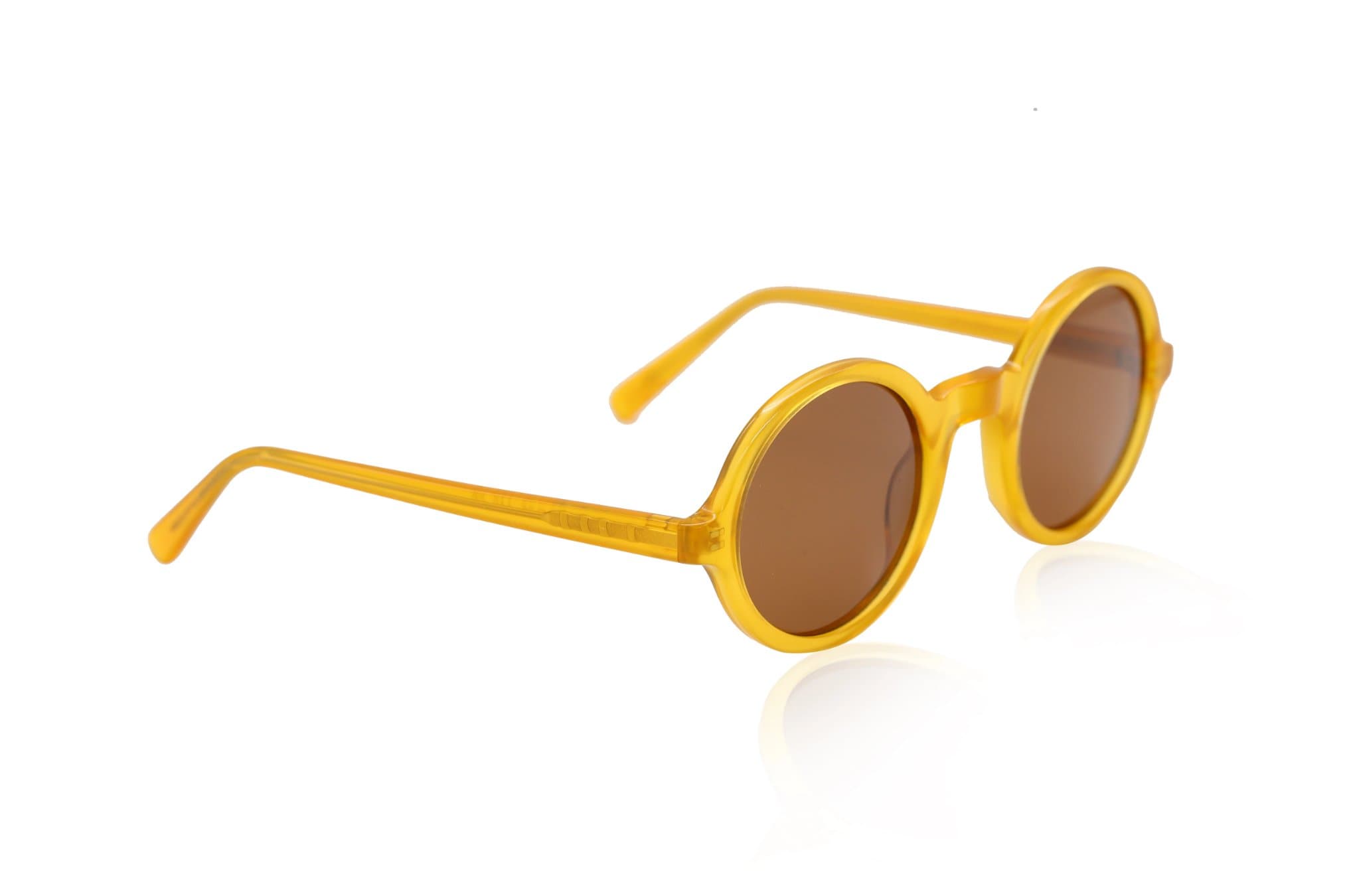 Krugli Butterscotch Brown Polarized Sunglasses - UV Protection & Anti-Glare for Outdoor Activities, Driving, and Beach Vacations