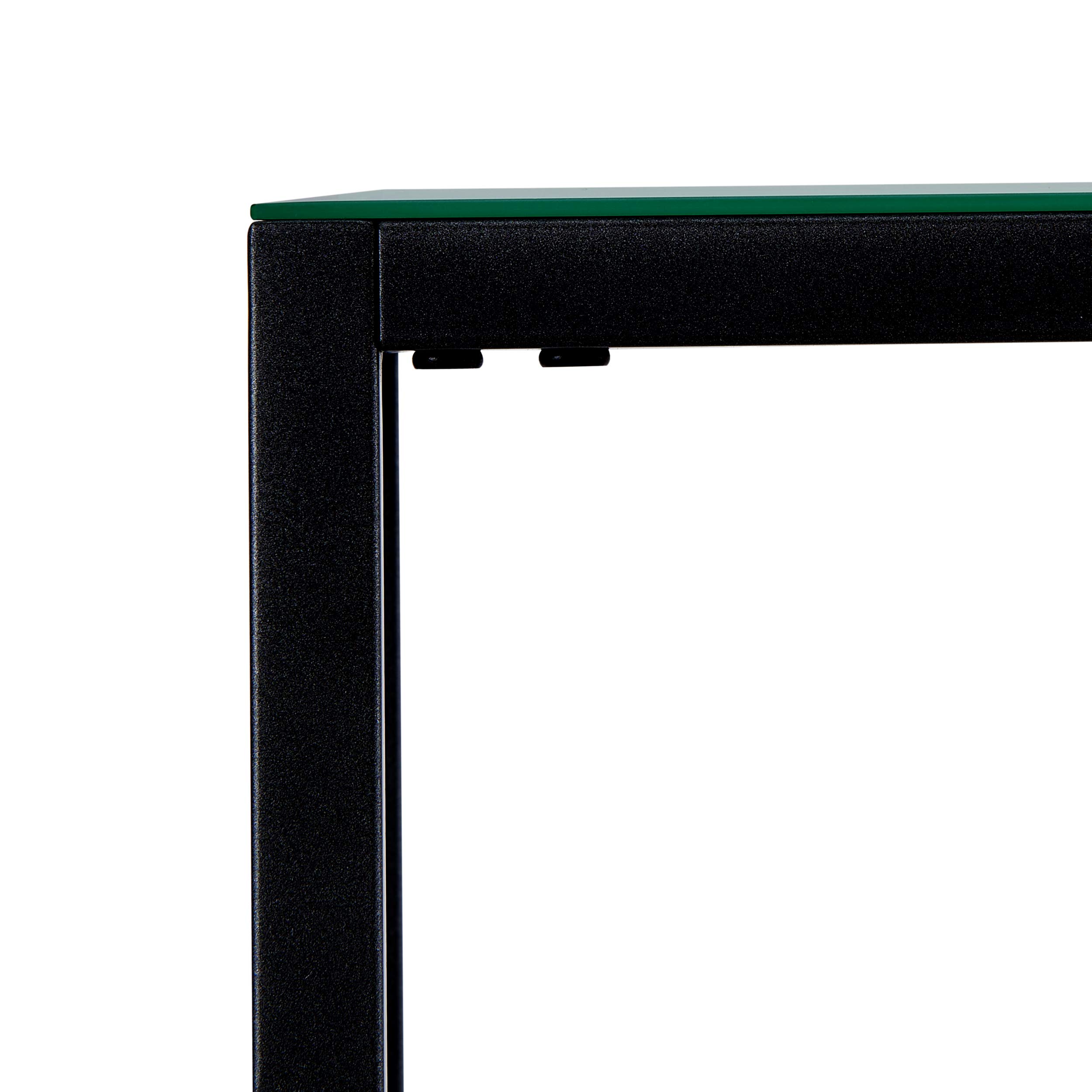 SEI FURNITURE Darrin Narrow Console Table - Slim Entryway Sofa Table with Storage Shelf, Black - Perfect for Hallway, Living Room & Small Space Decor