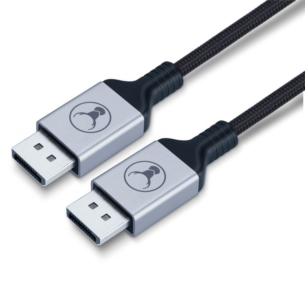 Bonelk Long Life DisplayPort to DisplayPort Cable 6ft - High Speed 4K 60Hz Gold Plated Connectors - for Gaming PC, Monitor, Laptop, Home Theater Setup (Black)
