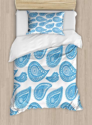 Azure Blue and White