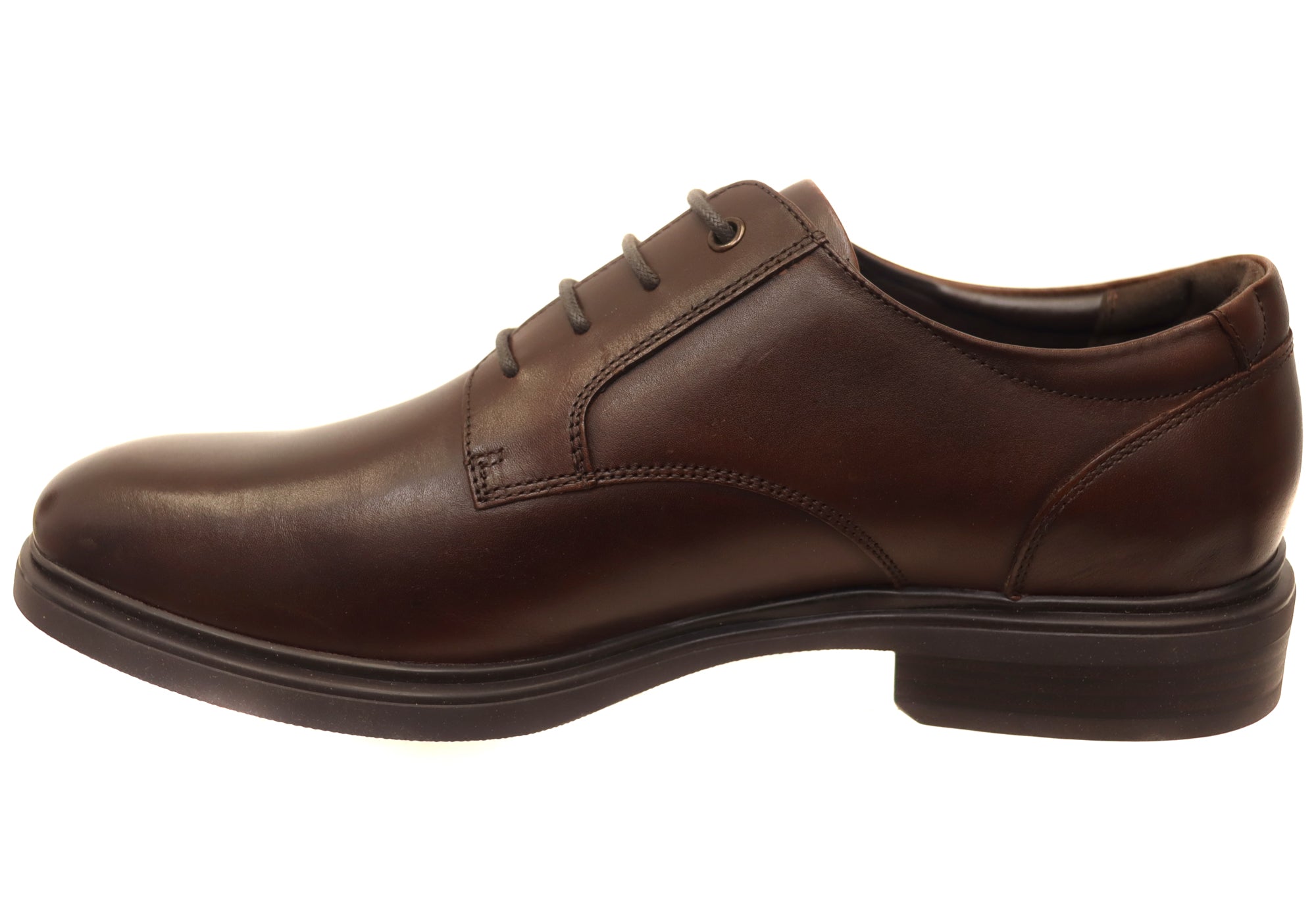 Hush Puppies Zander Men's Comfortable Leather Dress Shoes for Work, Office & Formal Occasions - Slip-Resistant & Cushioned Support