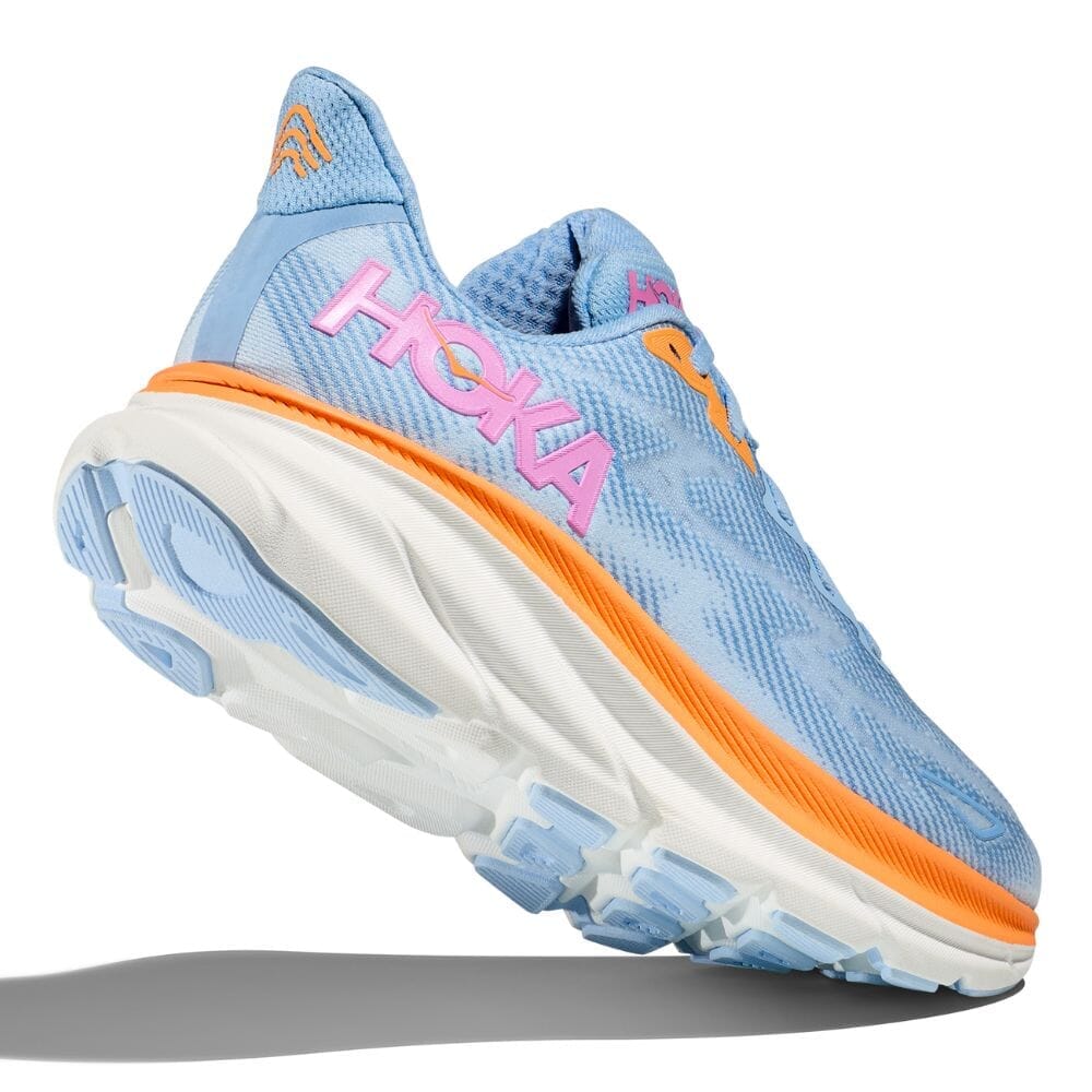 Hoka Women's Clifton 9 Wide Running Shoes - Lightweight Cushioned Sneakers for Road Running, Jogging & Walking - Comfortable Athletic Shoes for Women with Arch Support
