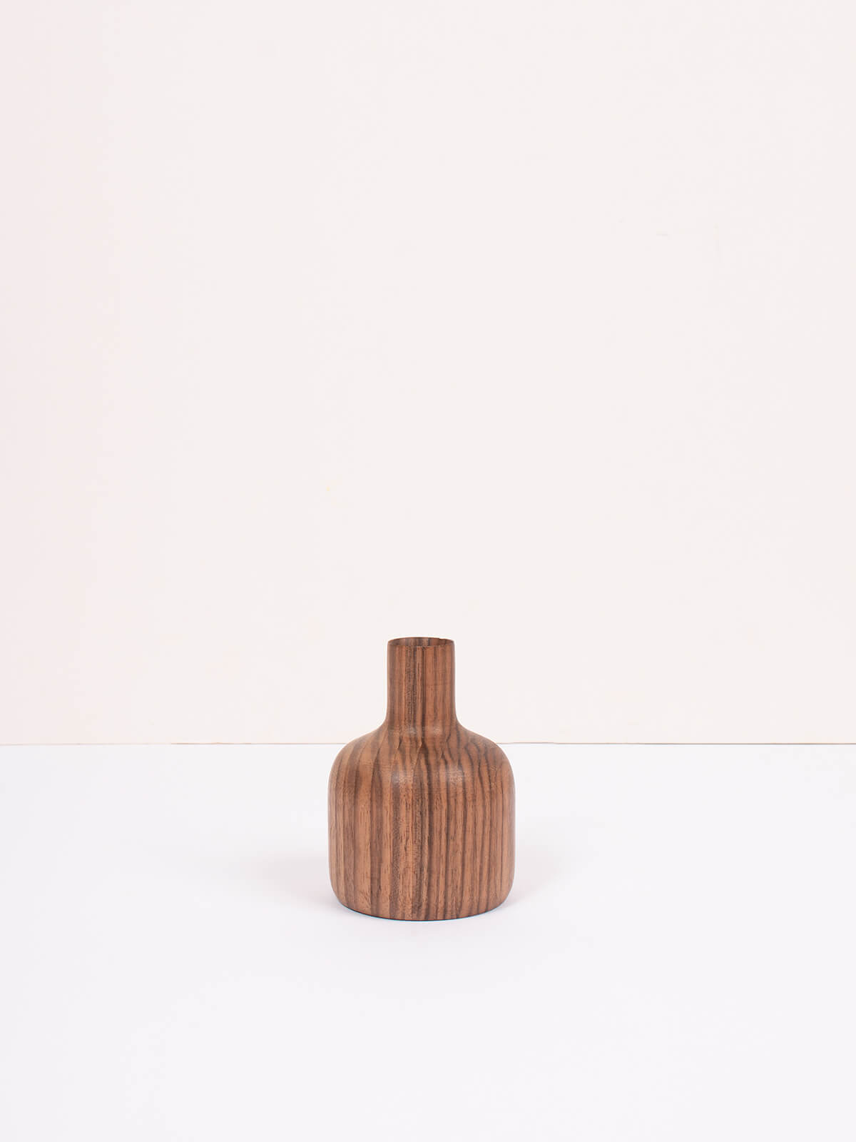 Arlo Walnut Wood Mini Vase - Handcrafted Small Decorative Vase for Home, Office, Wedding Centerpieces & Gift Giving