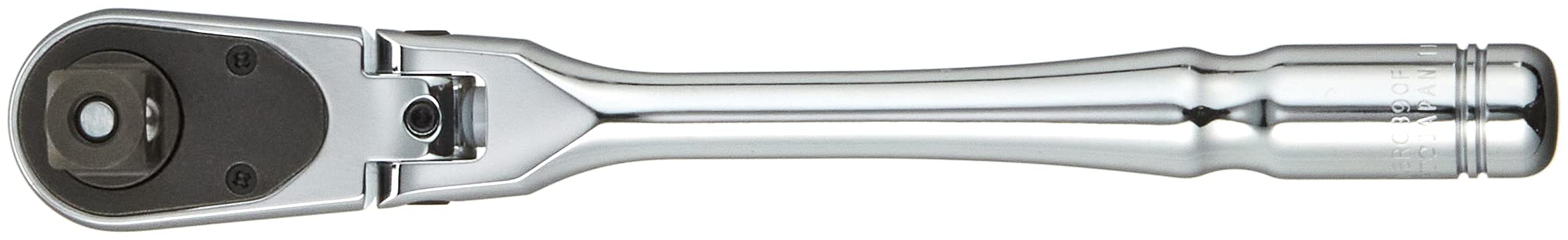 Nepros Compact Flex-Head Ratchet Handle NBRC390F - Professional Automotive Tool for Tight Spaces & DIY Repairs - Perfect for Mechanics, Car Enthusiasts & Home Garage Use