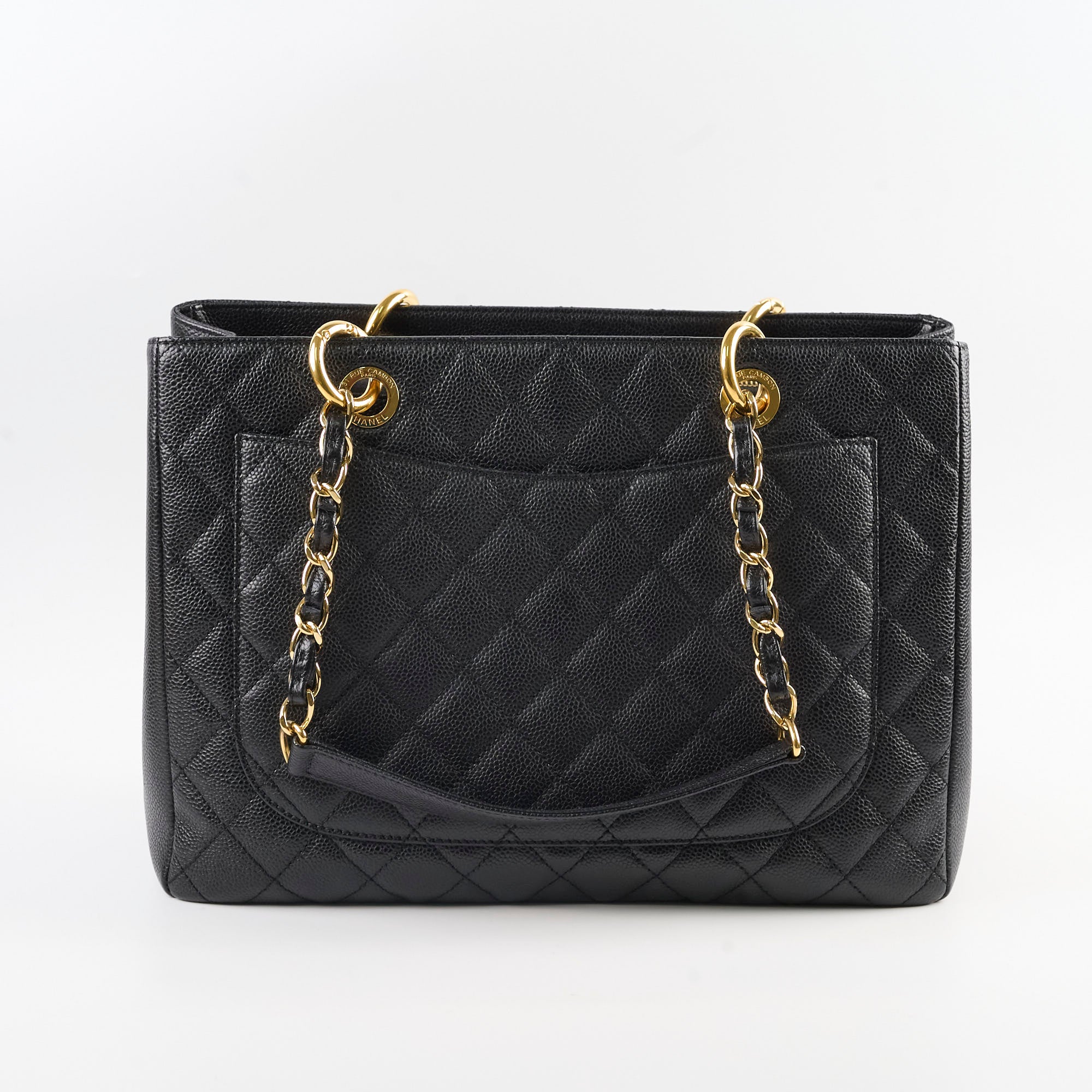 Chanel Caviar Leather Grand Shopping Tote GST Handbag Black - Luxury Designer Shoulder Bag for Women, Perfect for Work, Travel & Everyday Use