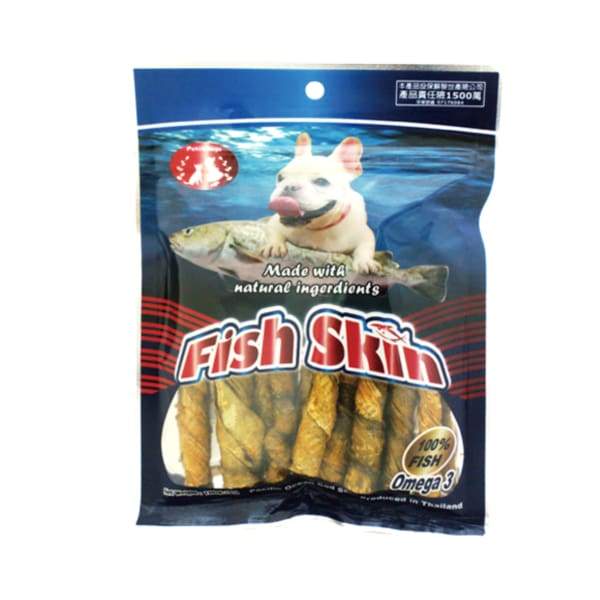 Premium Smoked Cod Skin Thin Sticks for Dogs - Natural & Healthy Dog Treats, 100g - Perfect for Training, Rewards & Dental Care