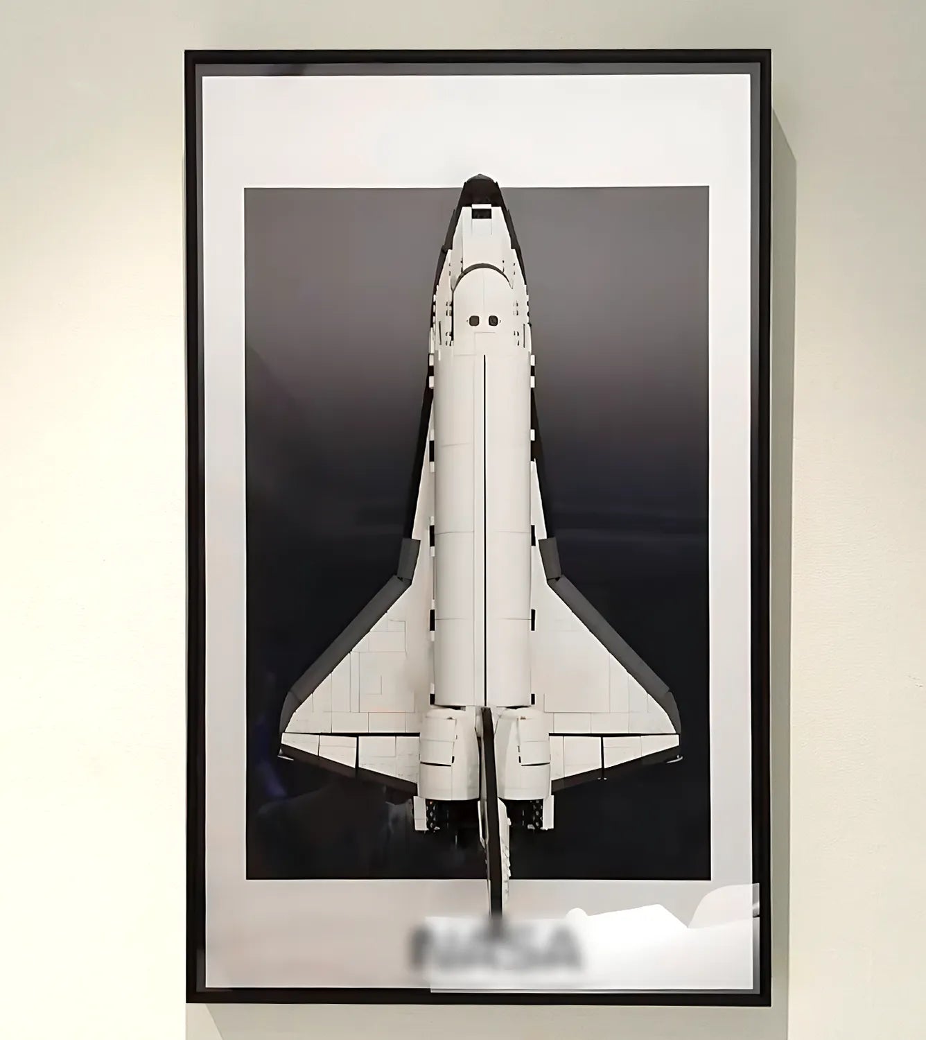 LEGO® 10283 NASA Space Shuttle Discovery Wall Display Frame - Premium Hanging Shelf for LEGO Space Collection - Perfect for Home Office & Game Room Decor
