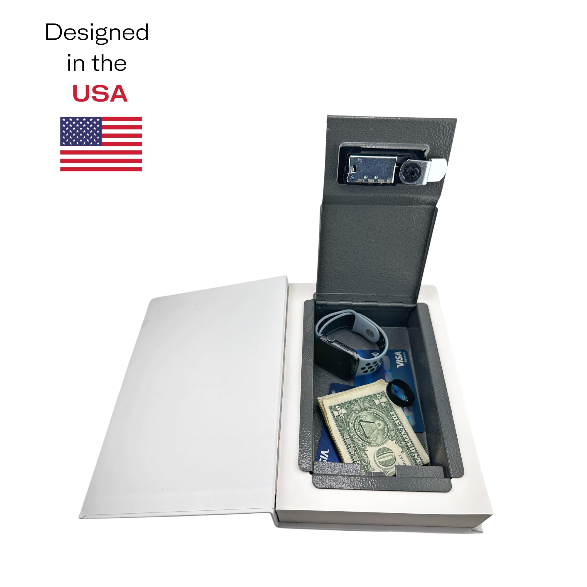 Real Paper Diversion Book Safe with Key - Secret Storage Box for Valuables | Discreet Home & Office Security Solution | Perfect for Cash, Jewelry & Important Documents