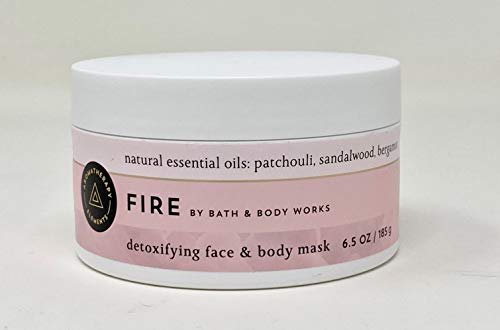 Bath and Body Works Aromatherapy FIRE Patchouli, Sandalwood & Bergamot Face and Body Mask - 6.5 oz | Relaxing Spa Treatment for Stress Relief & Self Care at Home