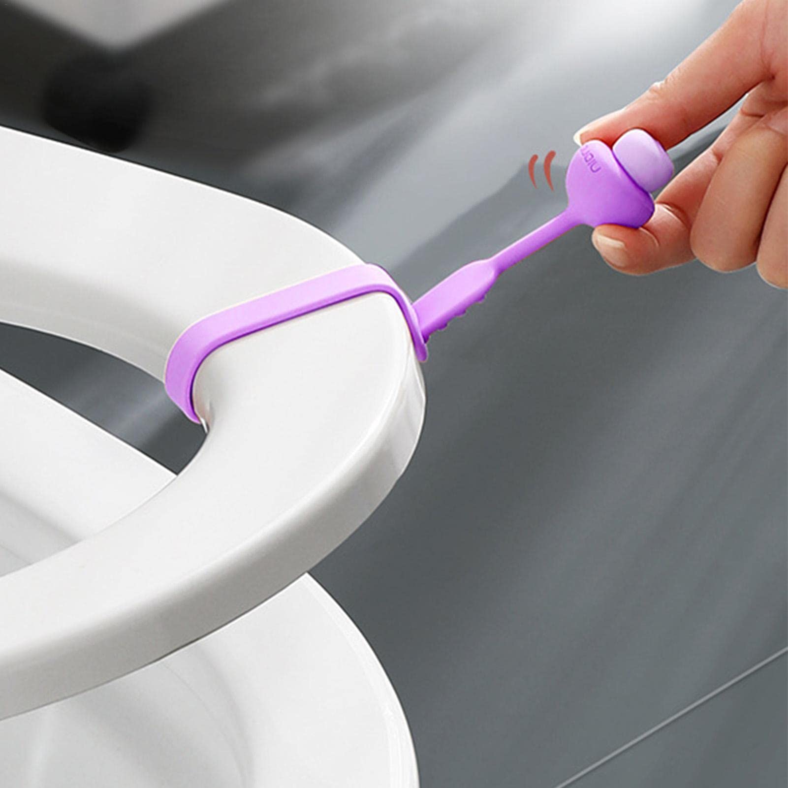 Toilet Seat Lifter - Hygienic Mushroom Toilet Lid Holder & Riser Buckle for Hands-Free Bathroom Use - Avoid Germs & Improve Sanitation - Perfect for Home, Office & Public Restrooms