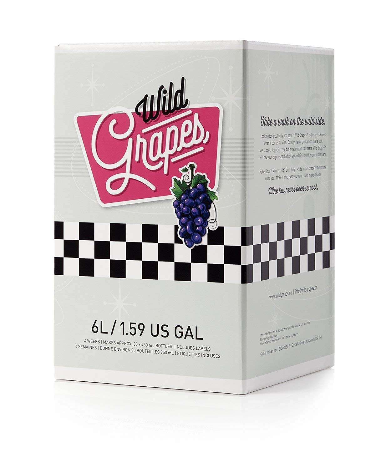 Premium Wild Grapes Shiraz Style Wine Making Kit - Complete Equipment Bundle for 6 Gallons (30 Bottles) | Home Winemaking Supplies, Fermentation Tools & Accessories | Perfect for Beginners, Gifts & DIY Wine Enthusiasts