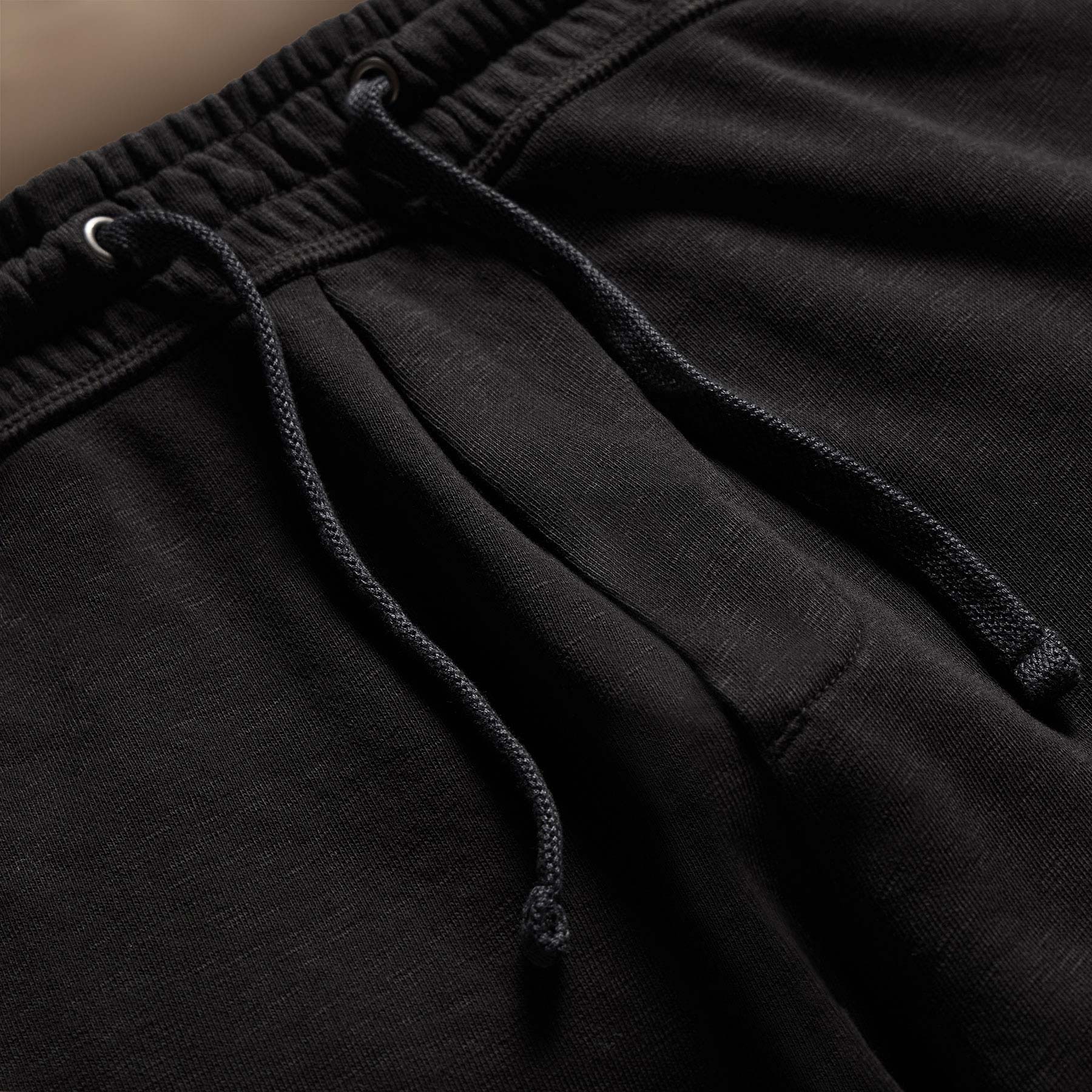 Vintage French Terry Sweatpants for Men & Women - Soft Black Joggers with Elastic Waistband | Perfect for Lounge Wear, Yoga, and Casual Outfits