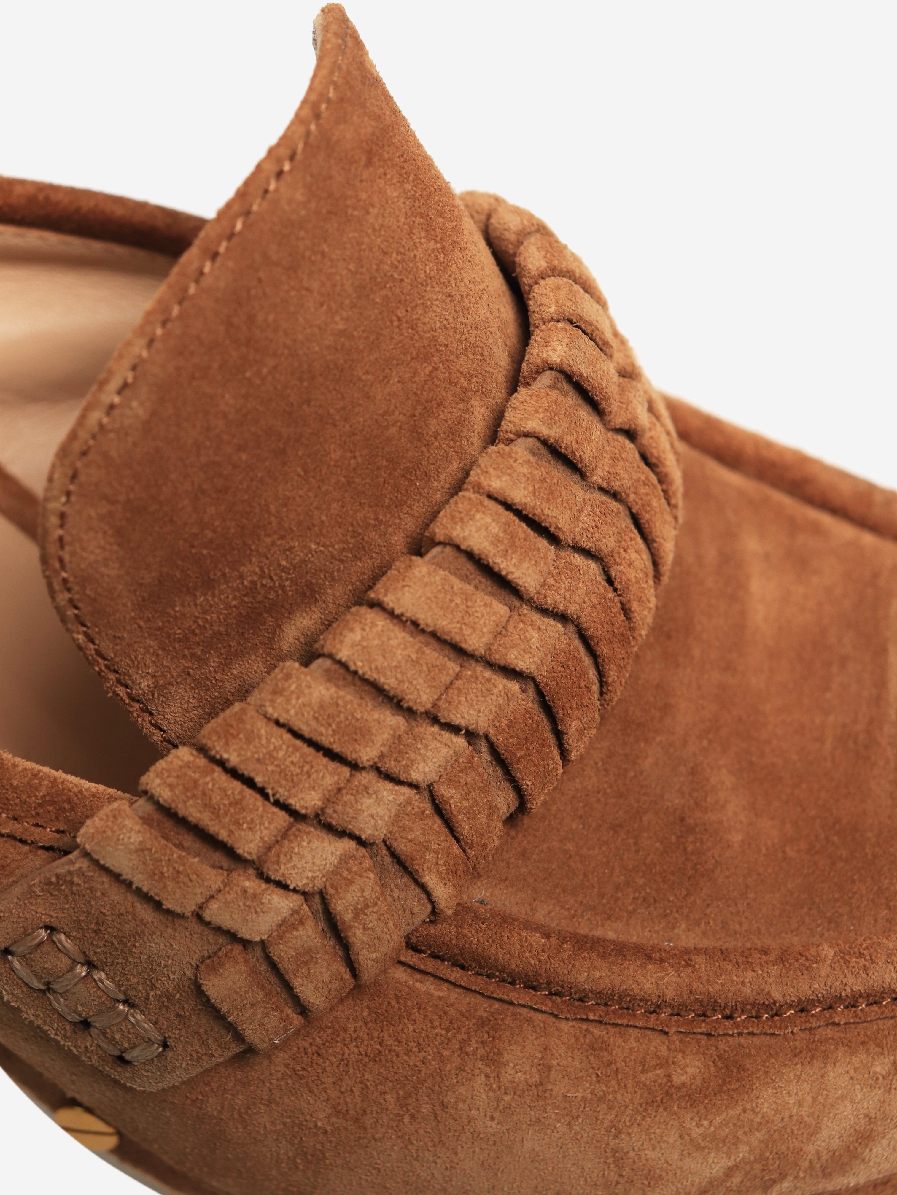 Comfortable Brown Suede Clogs for Women - UK Size 4.5 (US 6.5) - Slip-On House Shoes for Indoor/Outdoor Wear - Perfect for Home, Garden & Casual Outings