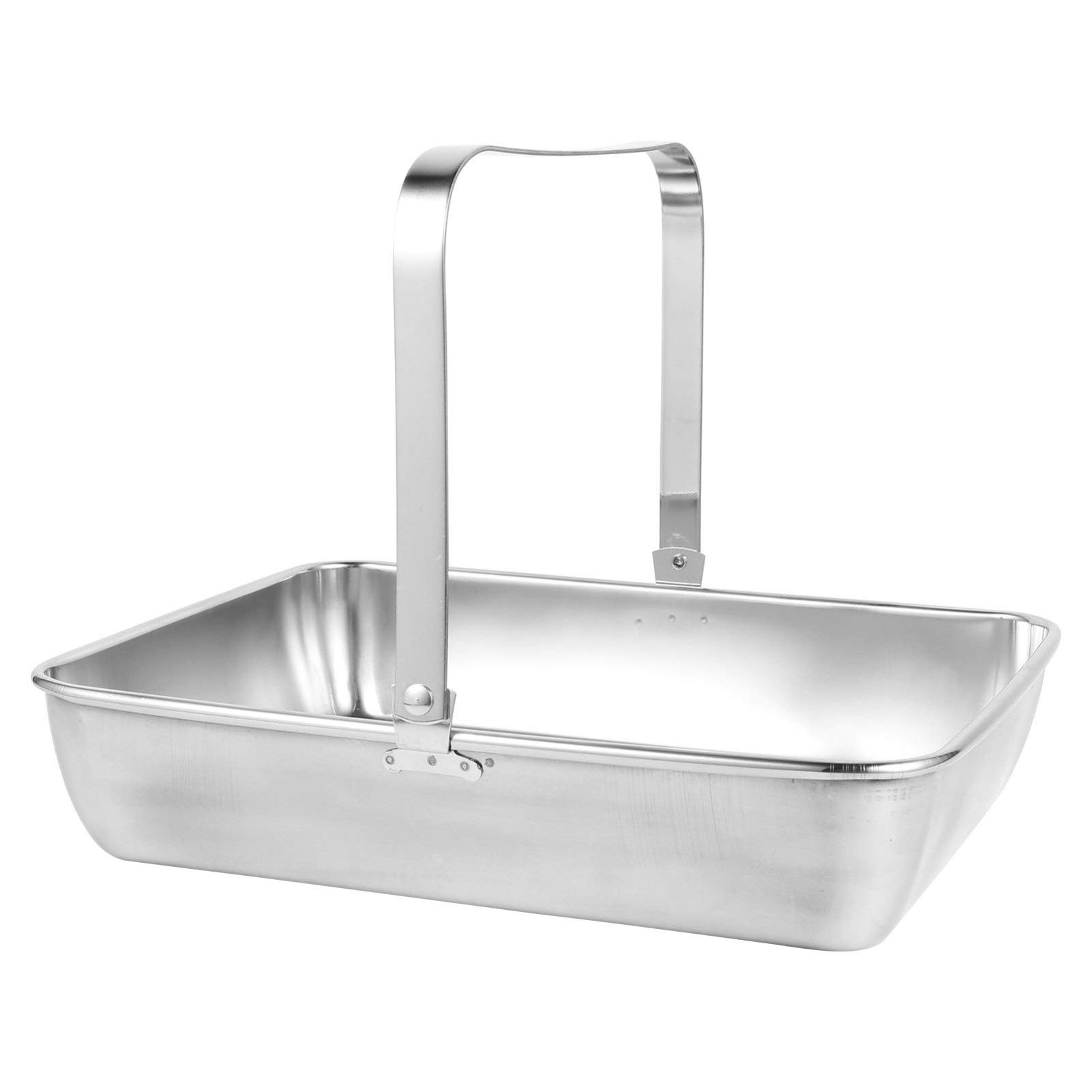 Hemoton Stainless Steel Rectangular Towel & Jewelry Tray - Multipurpose Serving Dish for Bathroom, Kitchen & Dining - Decorative Metal Plate for Fruits, Snacks & Home Decor